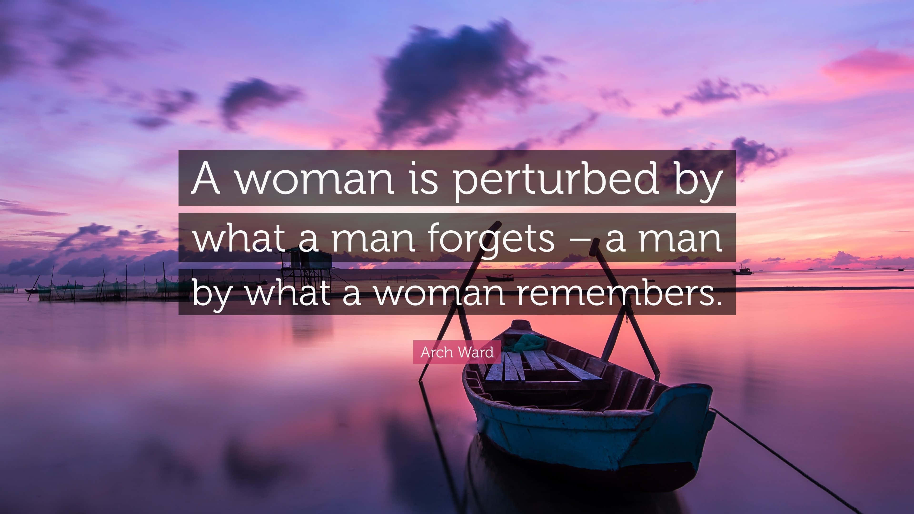 Perturbed Woman Quote Background