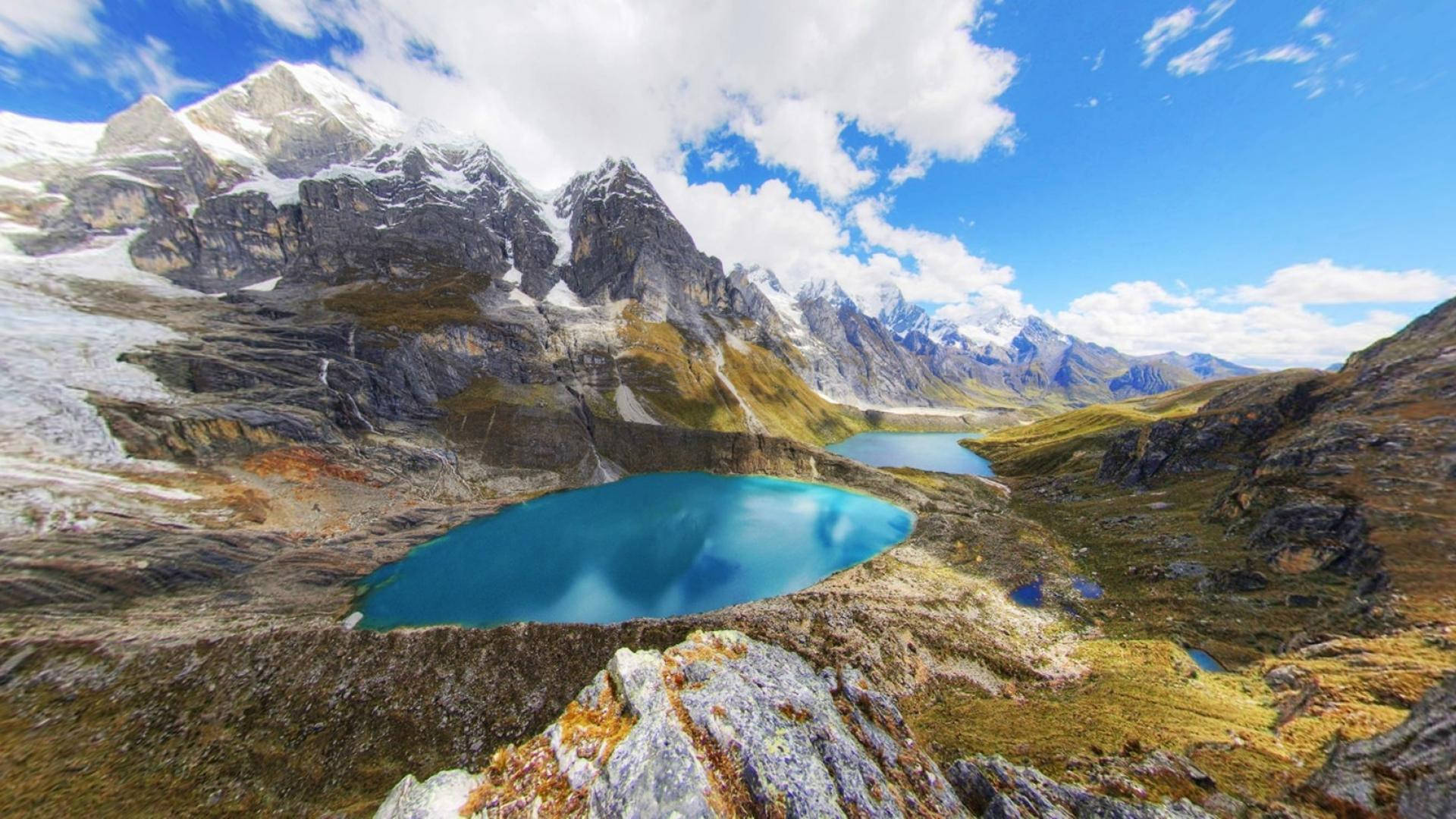 Peru Andes Mountain's Beautiful Pond