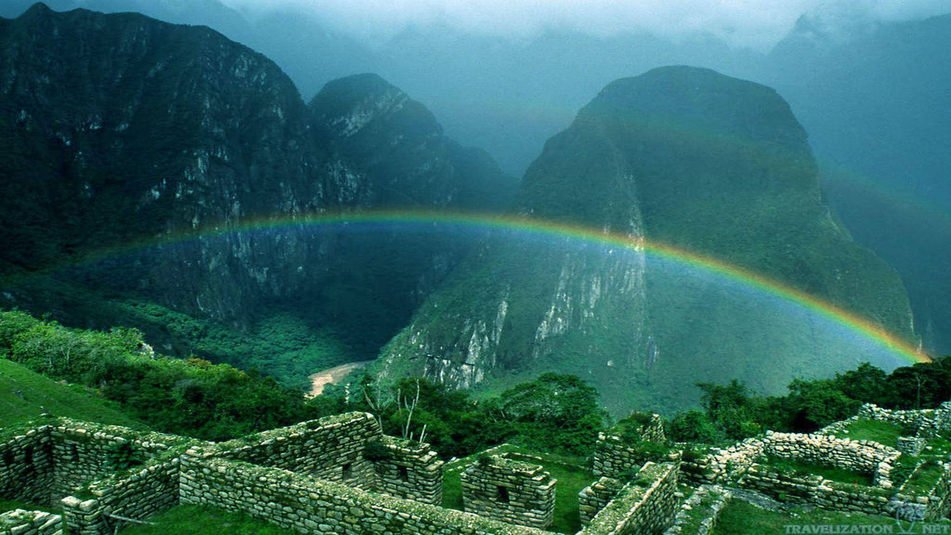 Peru Machupicchu Rainbow