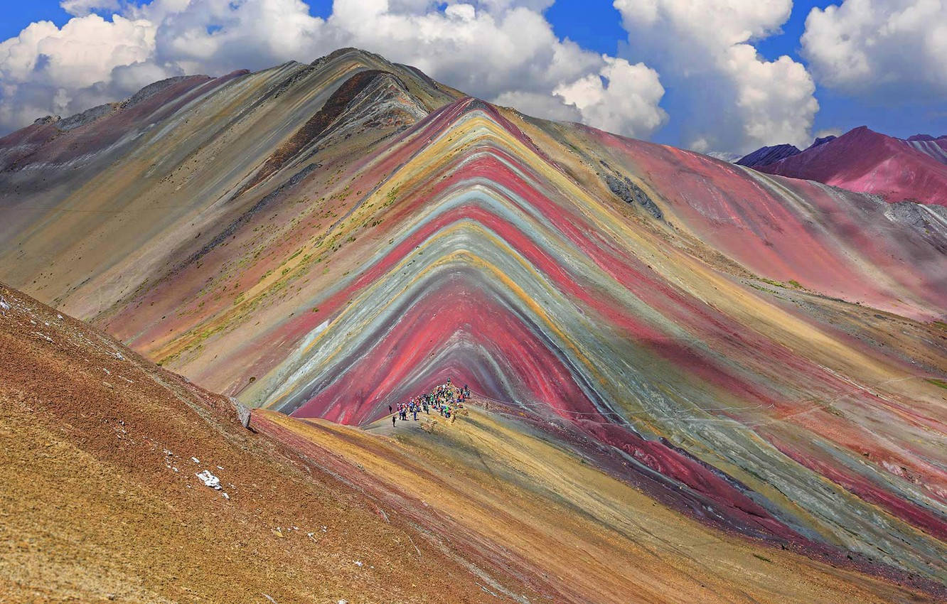 Peru Rainbow Mountain Background