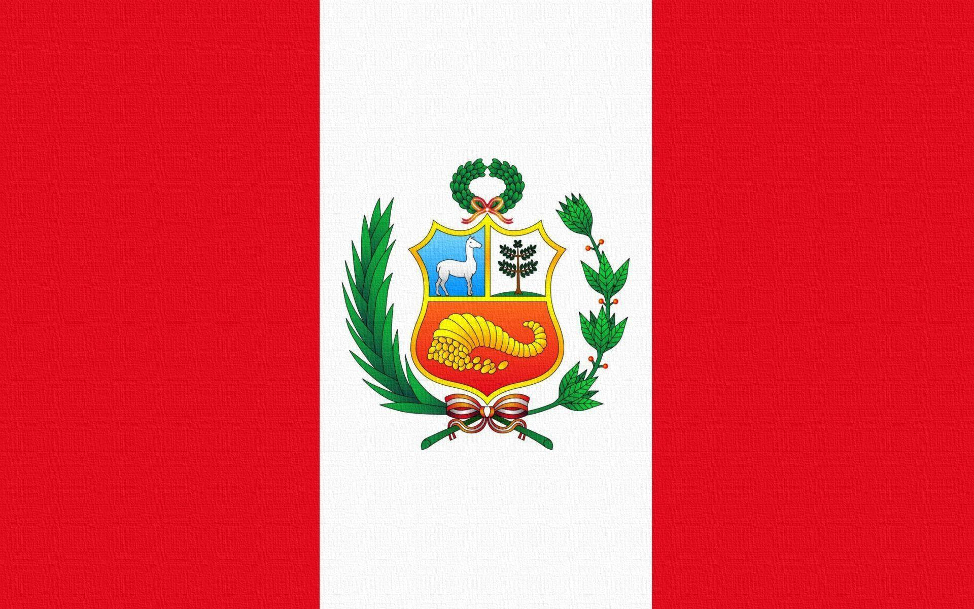 Peru Seal Flag Background