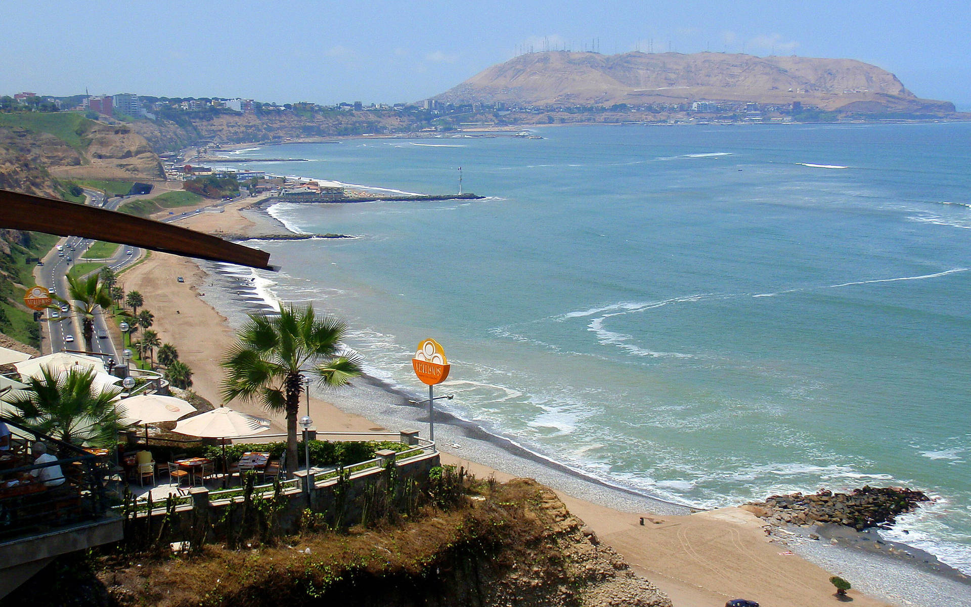 Peru Sunny Beach Shore Background