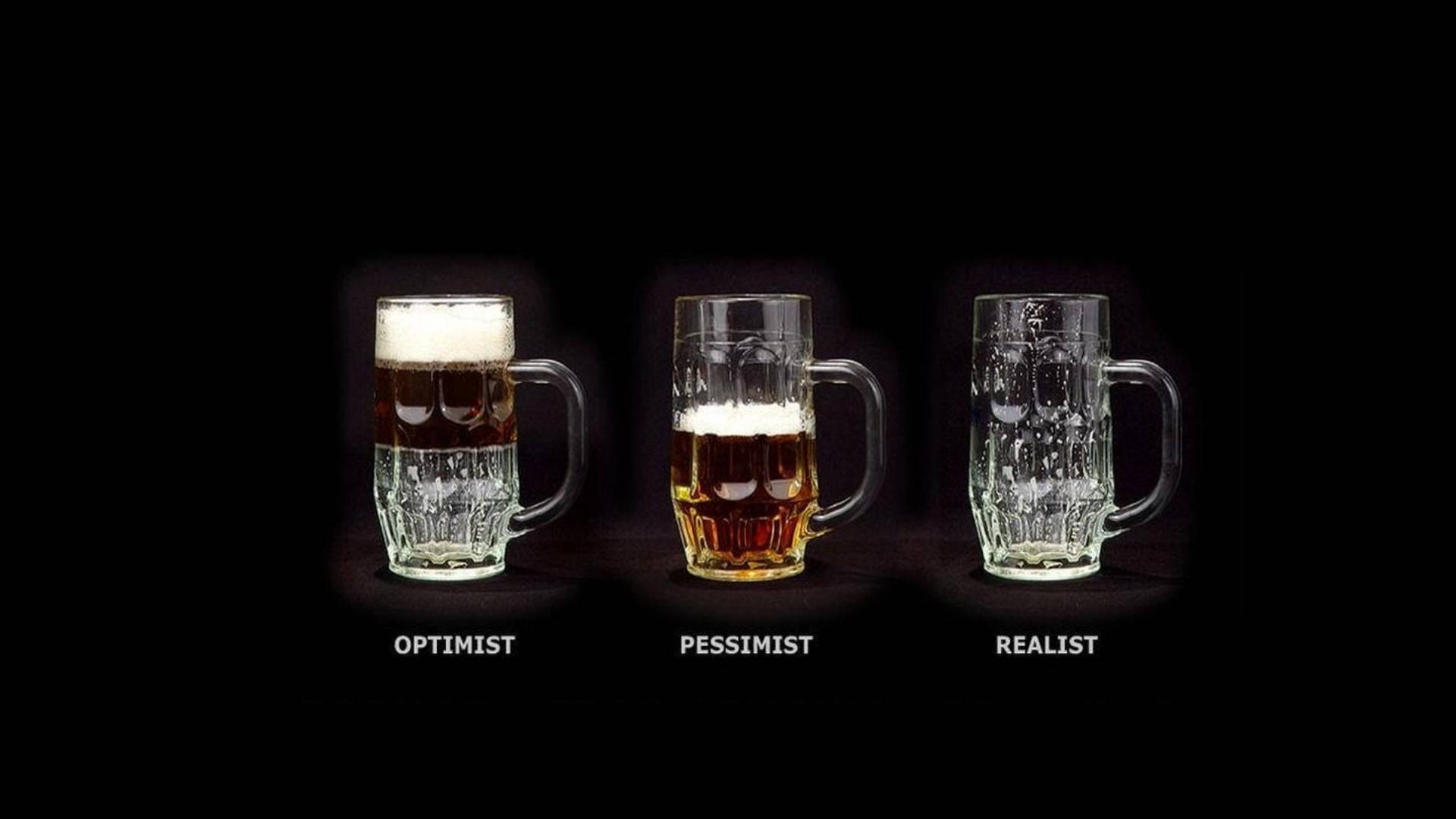 Pessimistic Optimistic Realistic Beer