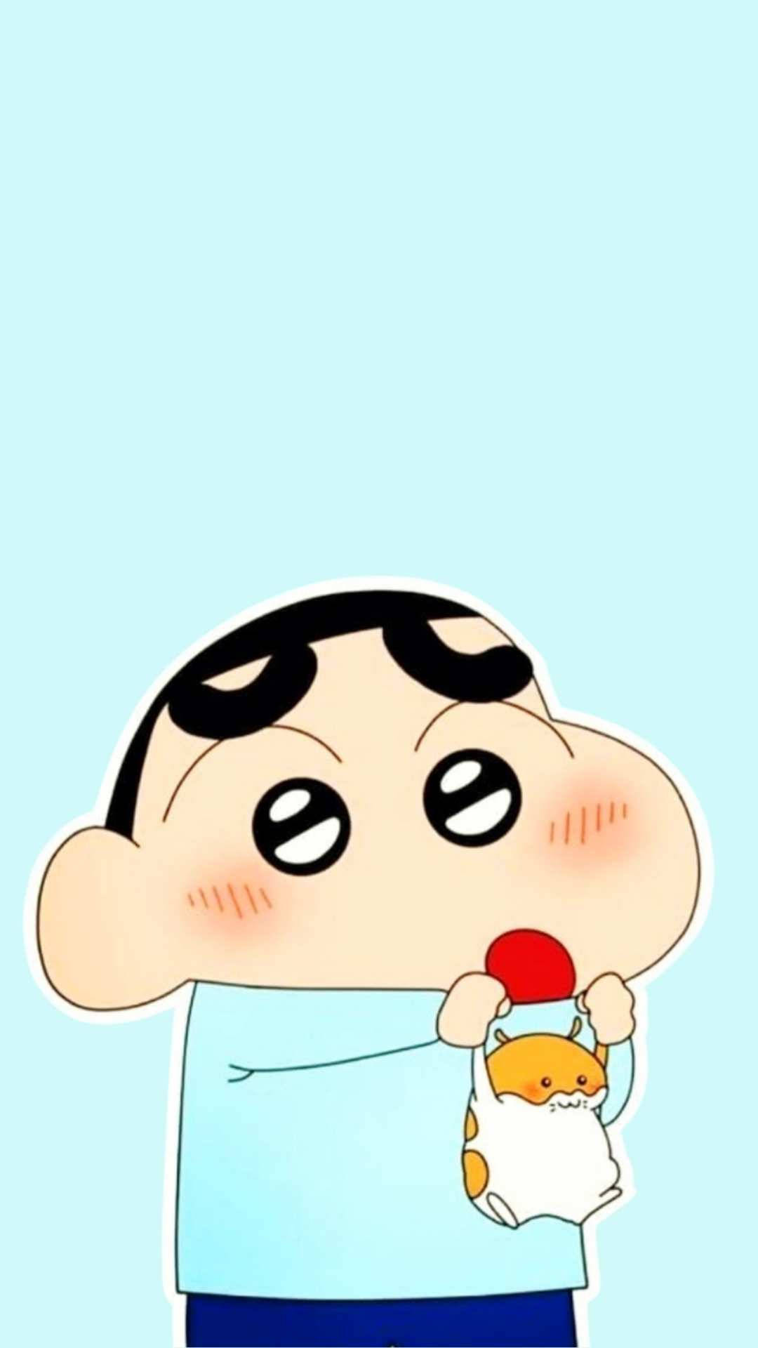Pet Hamster Of Shin Chan Iphone Background