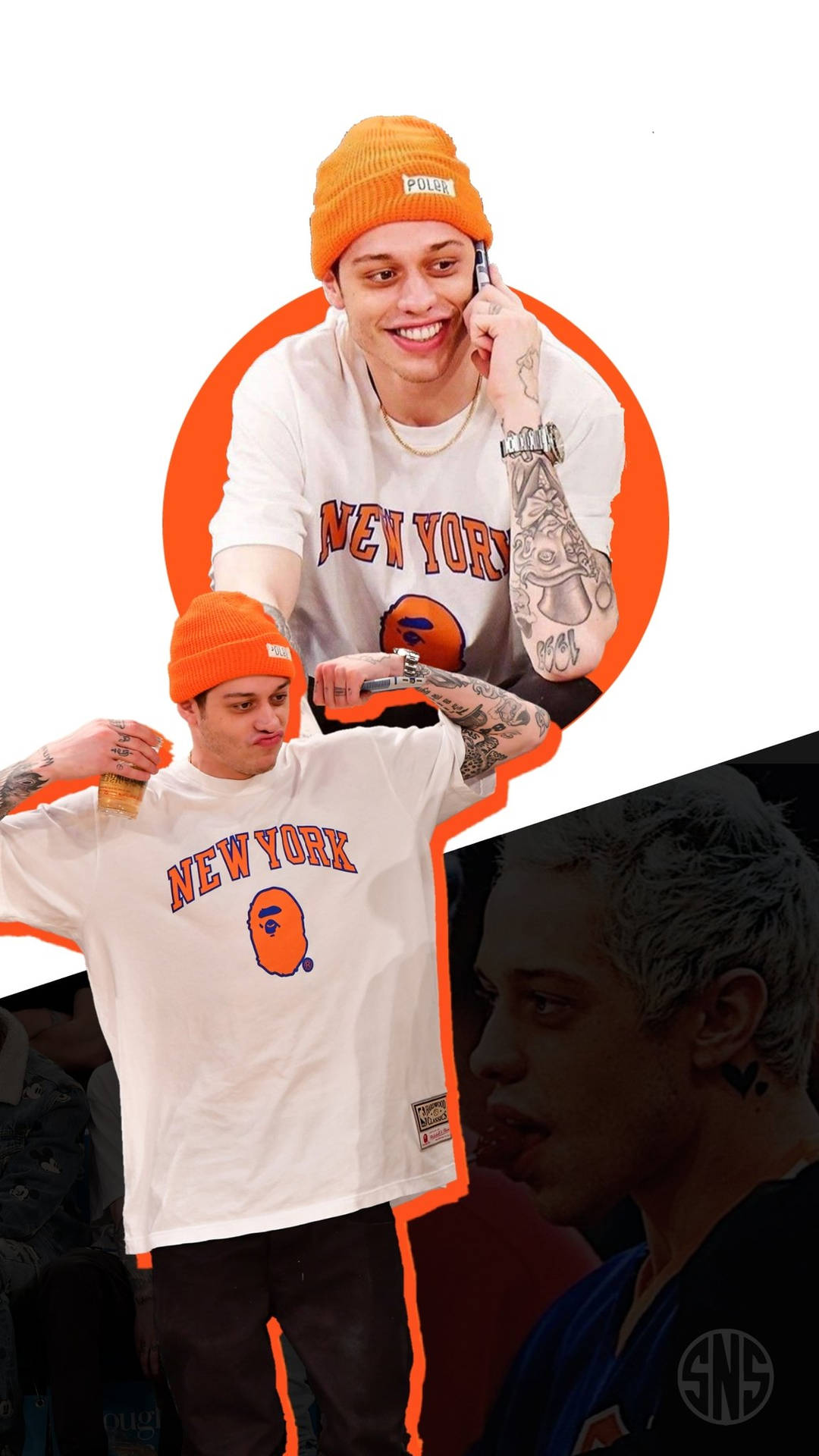 Pete Davidson New York Knicks Game Background