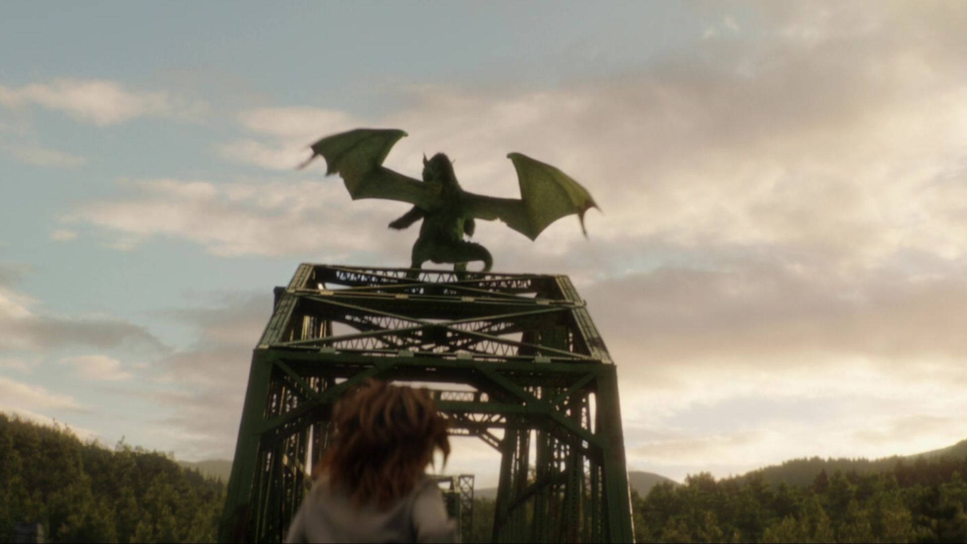 Pete Dragon On The Bridge Background