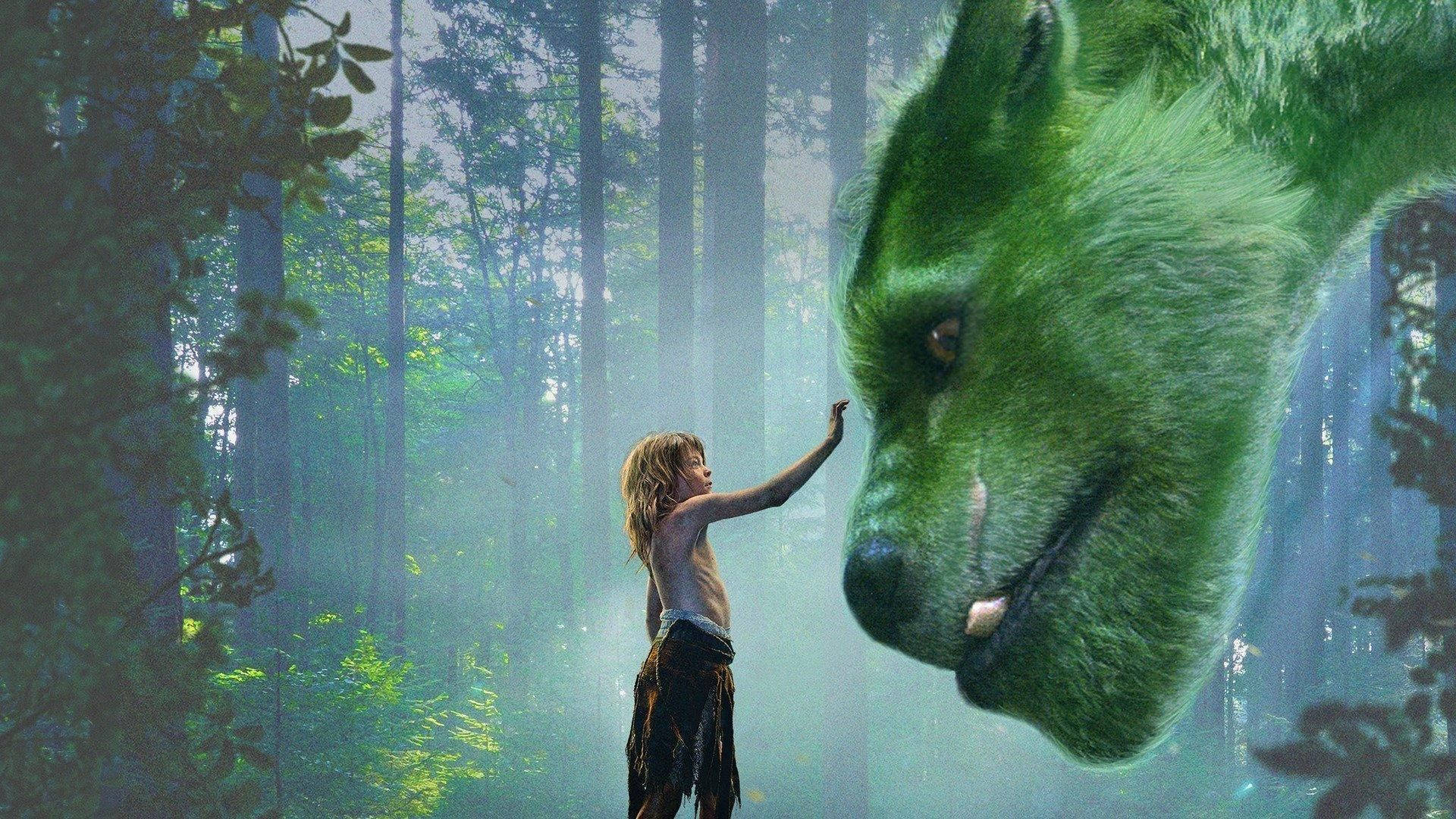 Pete's Dragon Touching Head Background