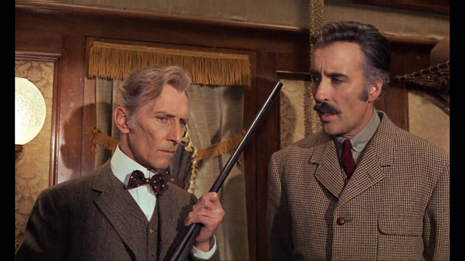 Peter Cushing Christopher Lee Horror Express Background