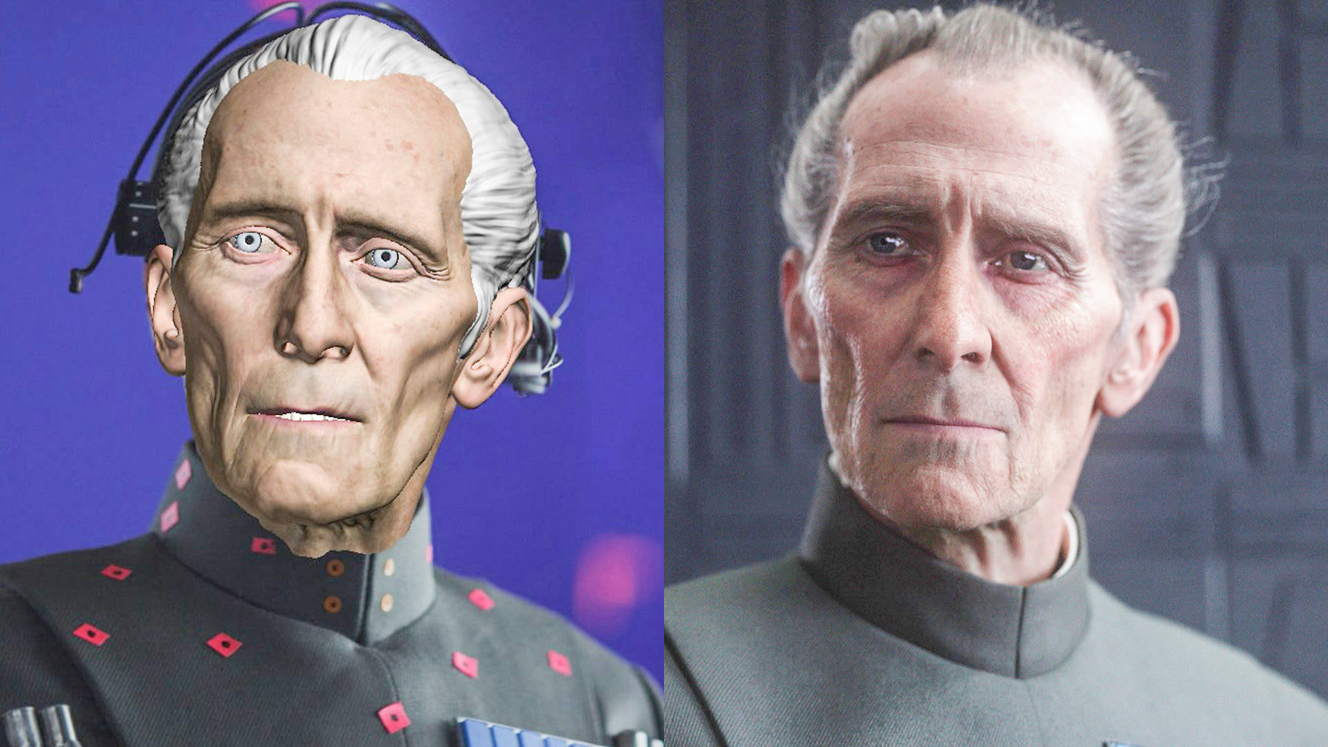 Peter Cushing Grand Moff Tarkin Rogue One Cgi Background