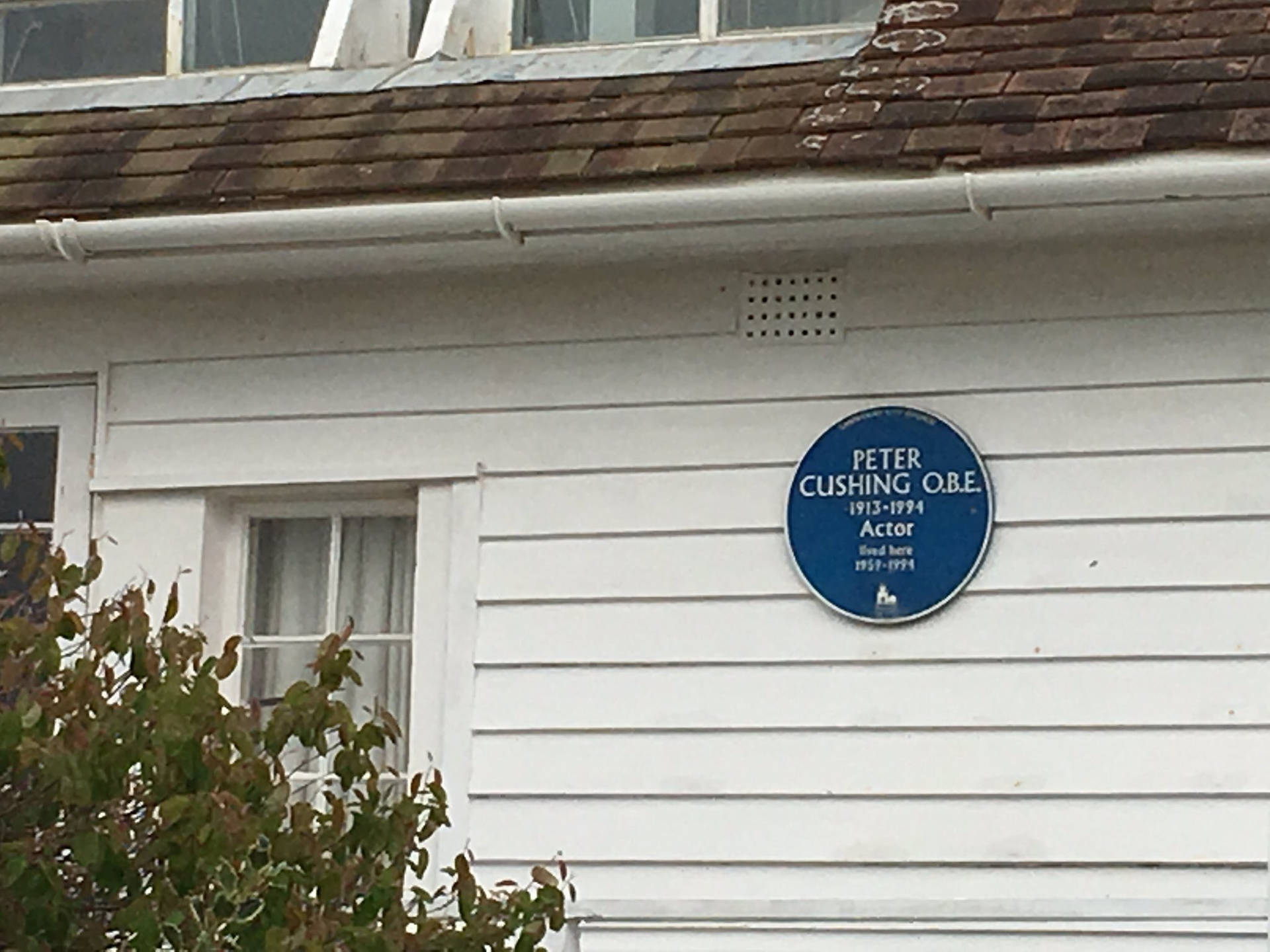 Peter Cushing House Blue Plaque Background