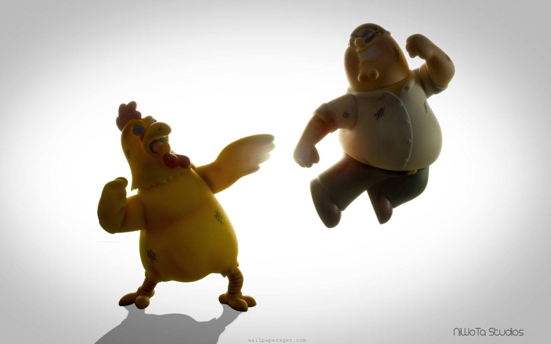 Peter Griffin And Chicken Toy Background