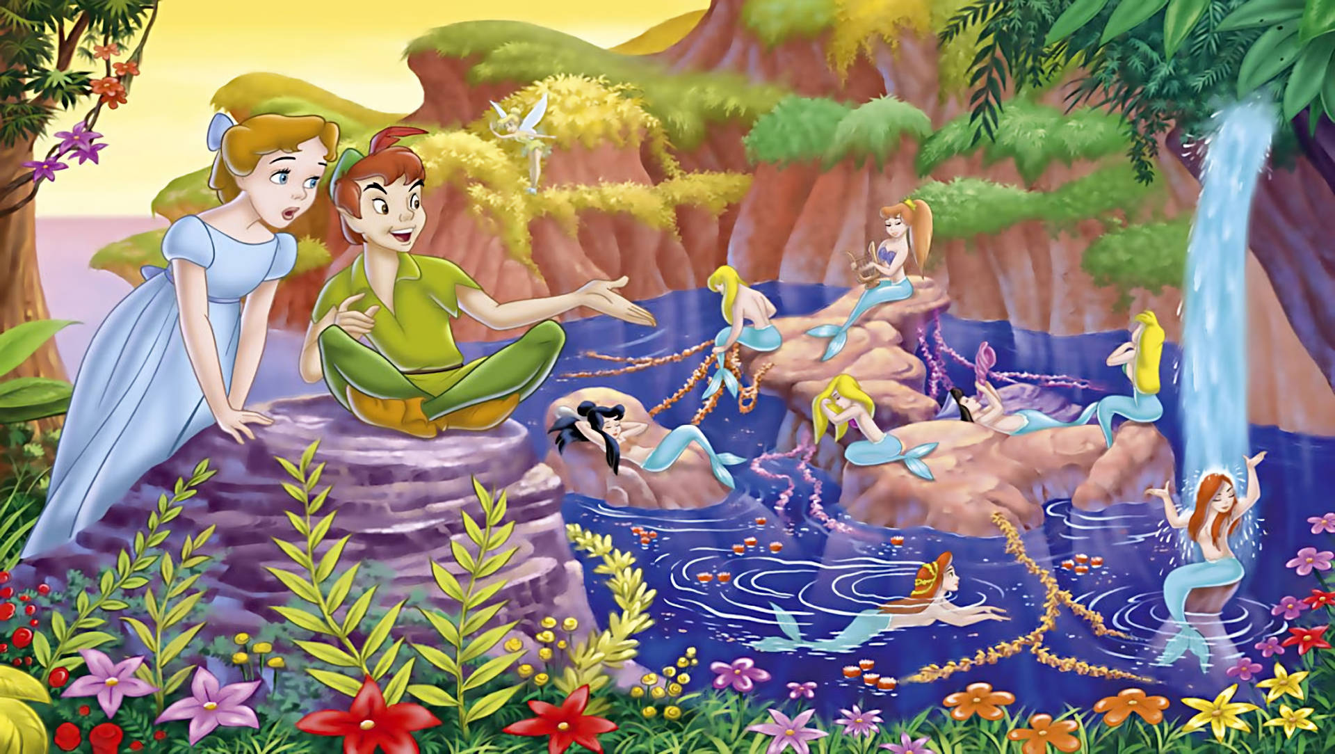 Peter Pan And The Mermaids Background