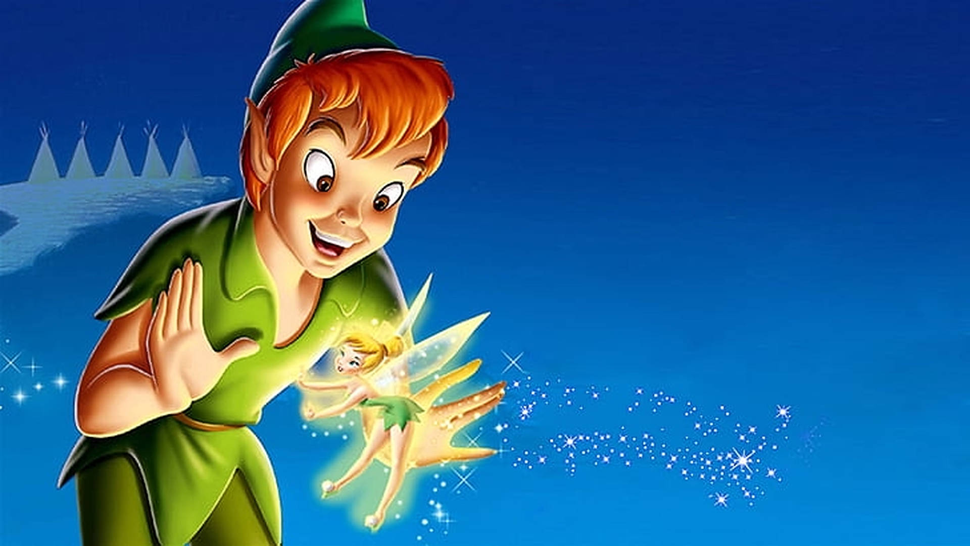 Peter Pan And Tinker Bell Background