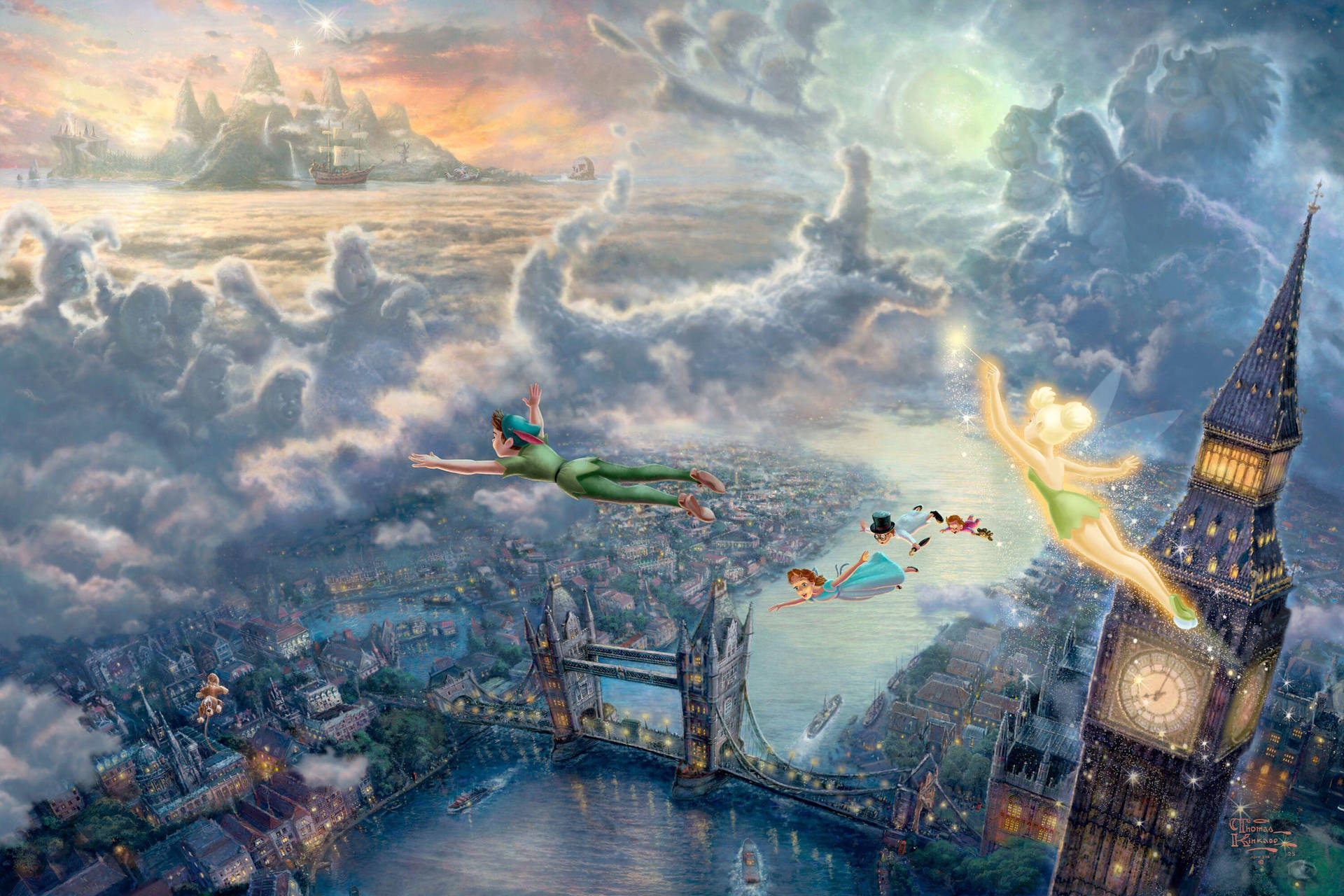 Peter Pan Digital Art Background