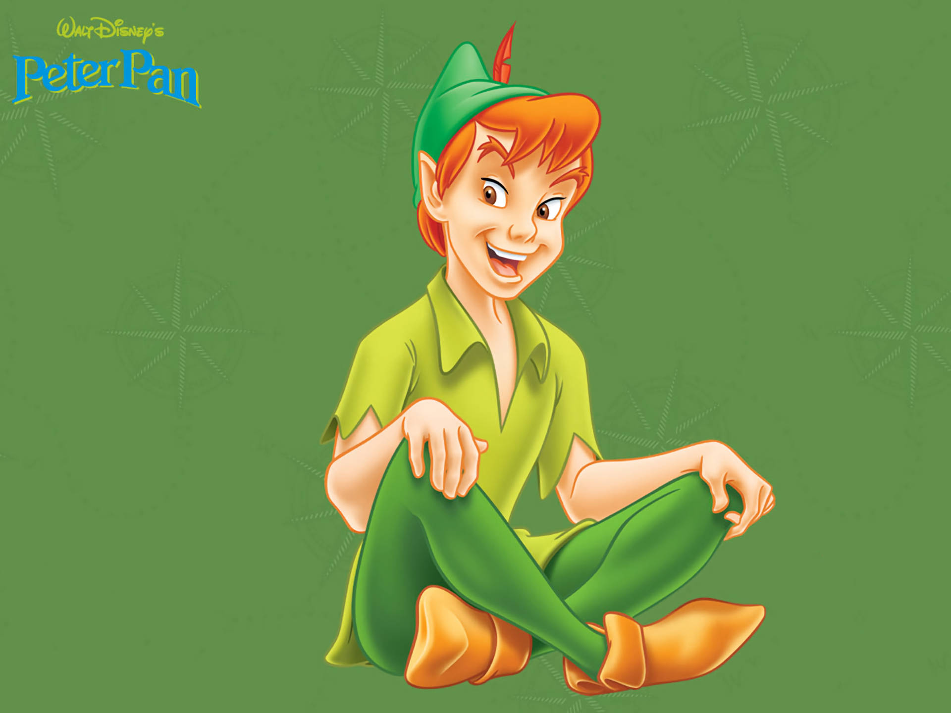 Peter Pan Green Poster Background