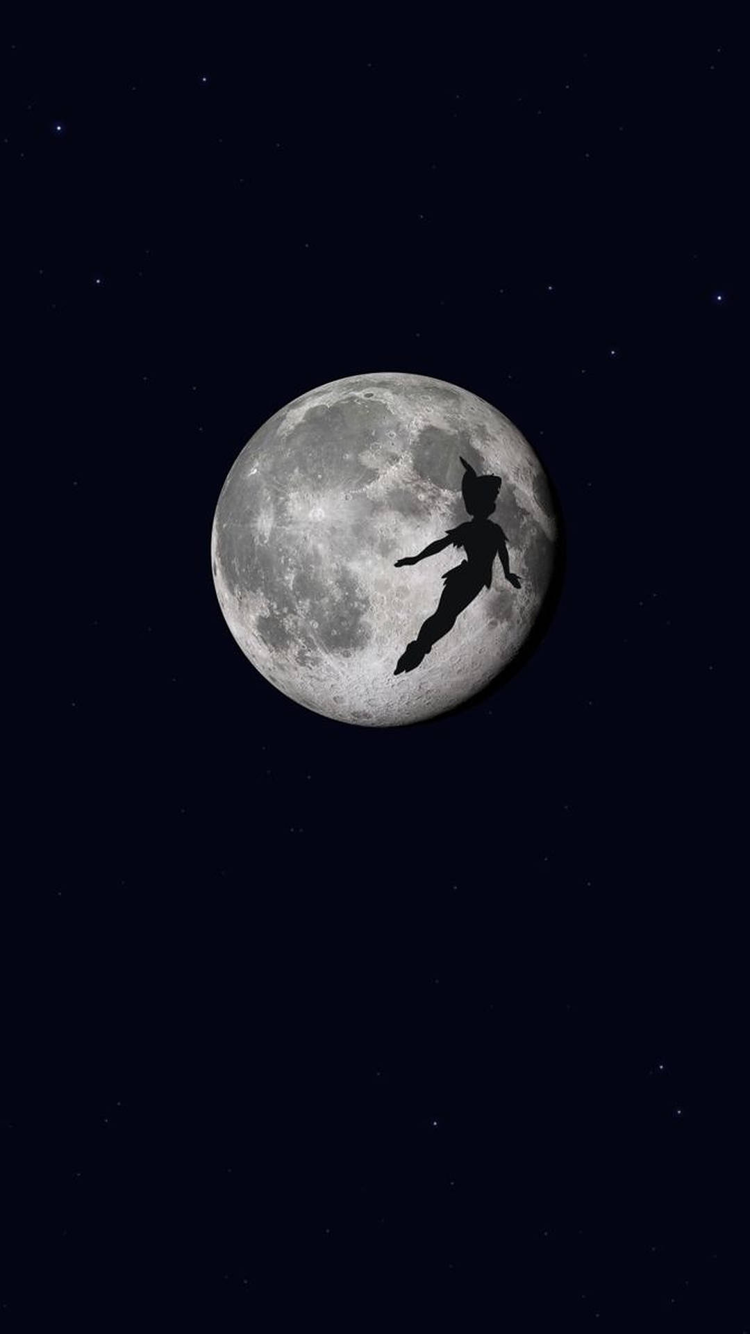 Peter Pan Over The Moon Background