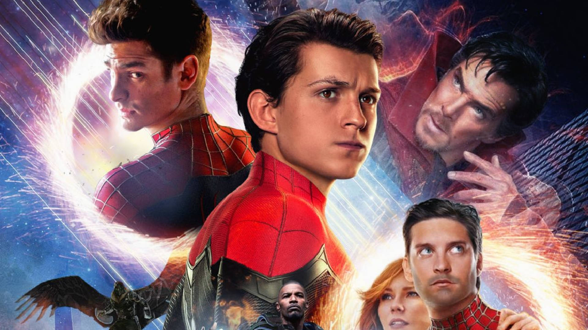 Peter Parker In Multiverse Background