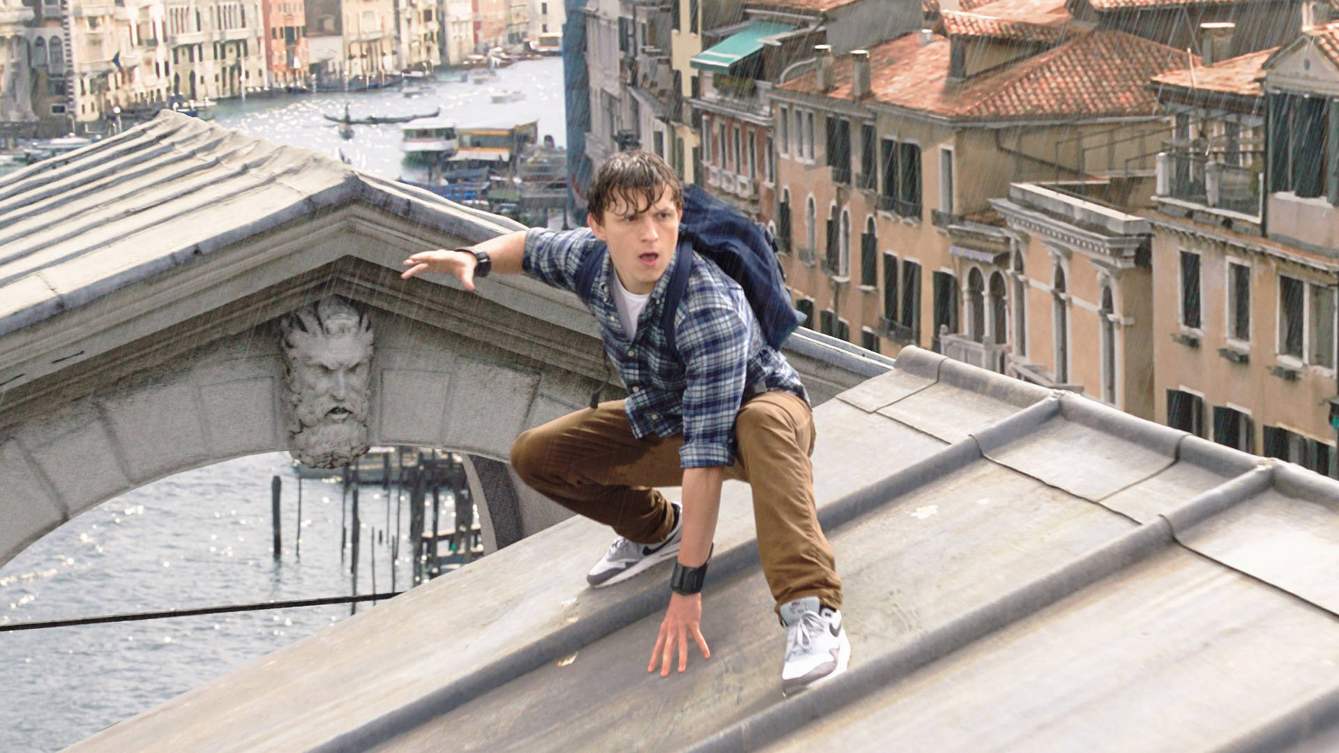 Peter Parker In Venice Background