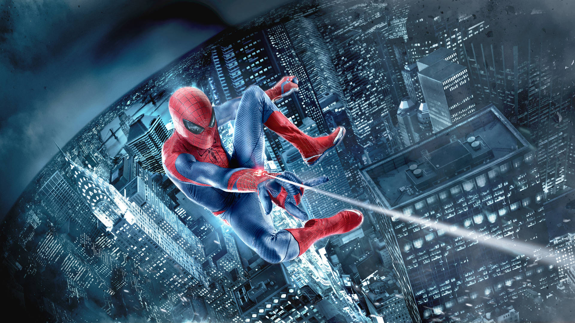 Peter Parker Transforming Into The Amazing Spider-man. Background