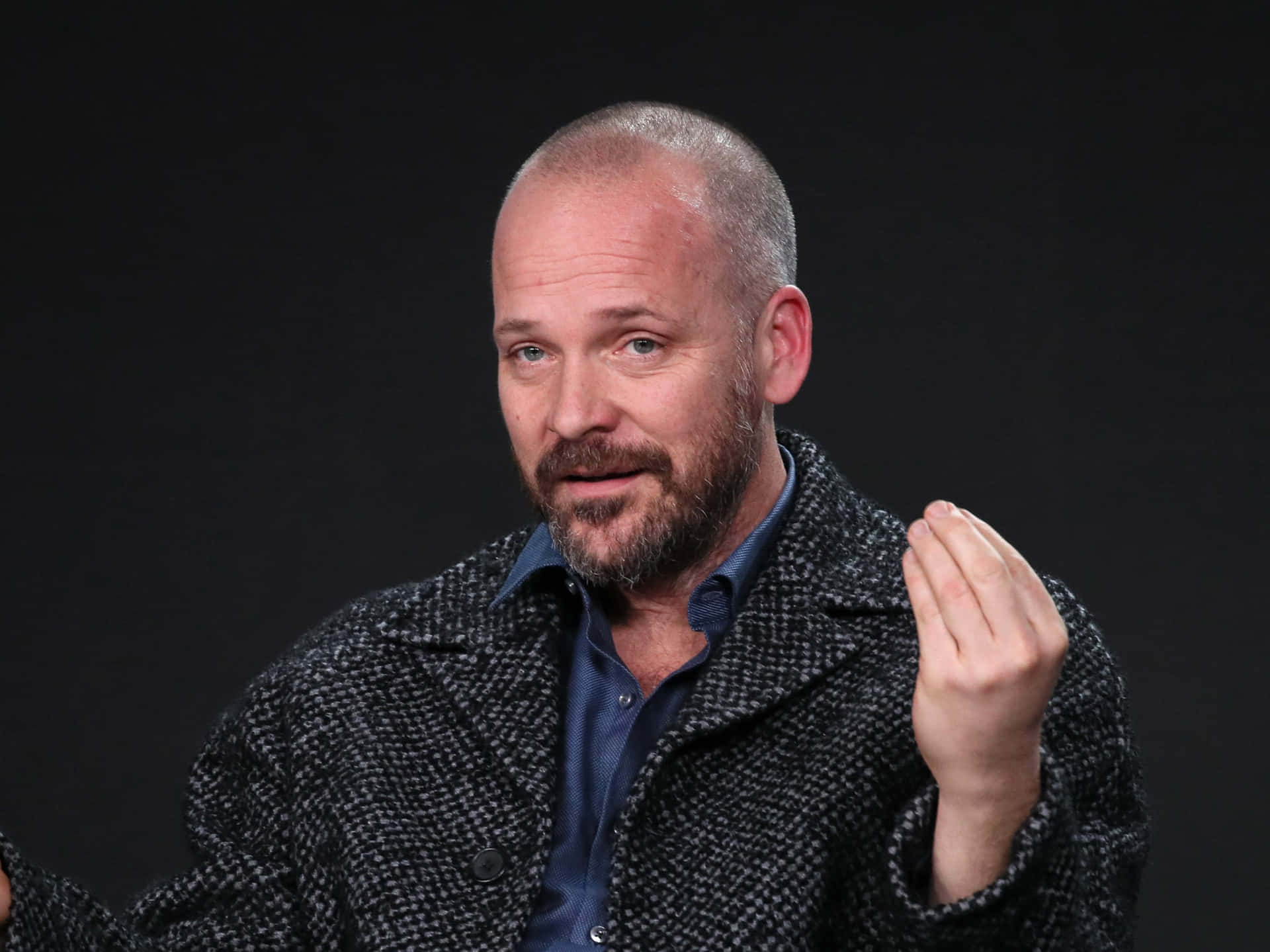 Peter Sarsgaard In Brooding Contemplation. Background