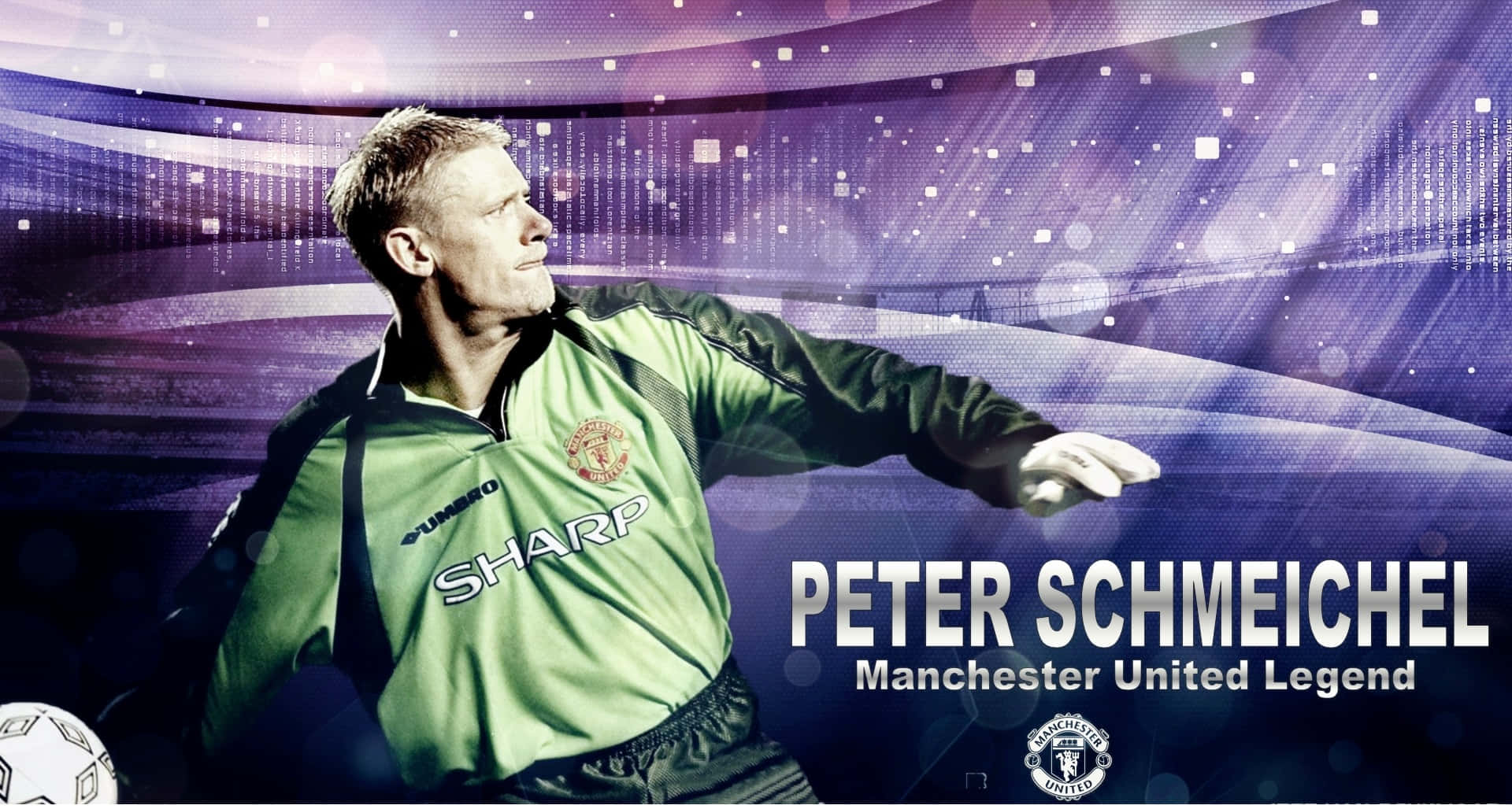 Peter Schmeichel Manchester United Legend Poster Background