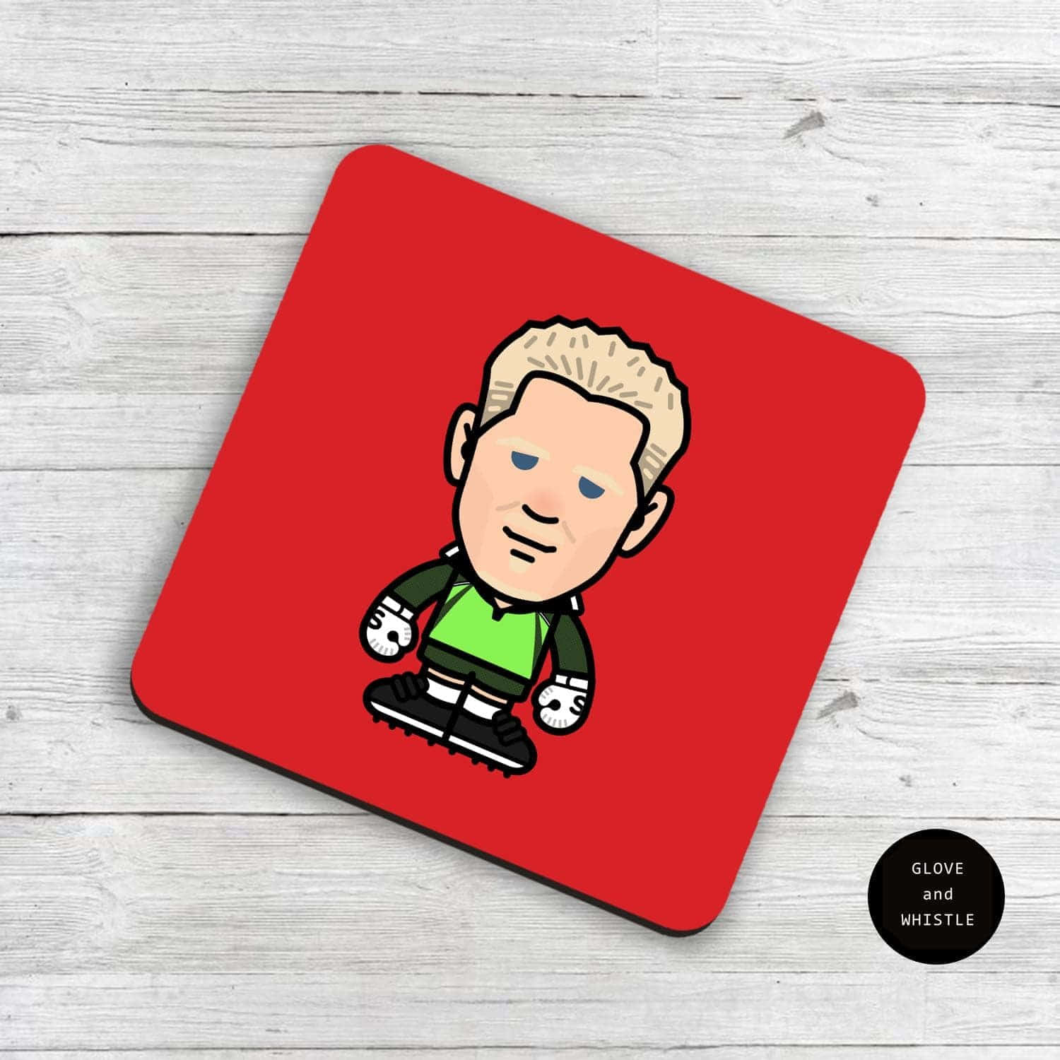 Peter Schmeichel Red Coaster Drawing Background