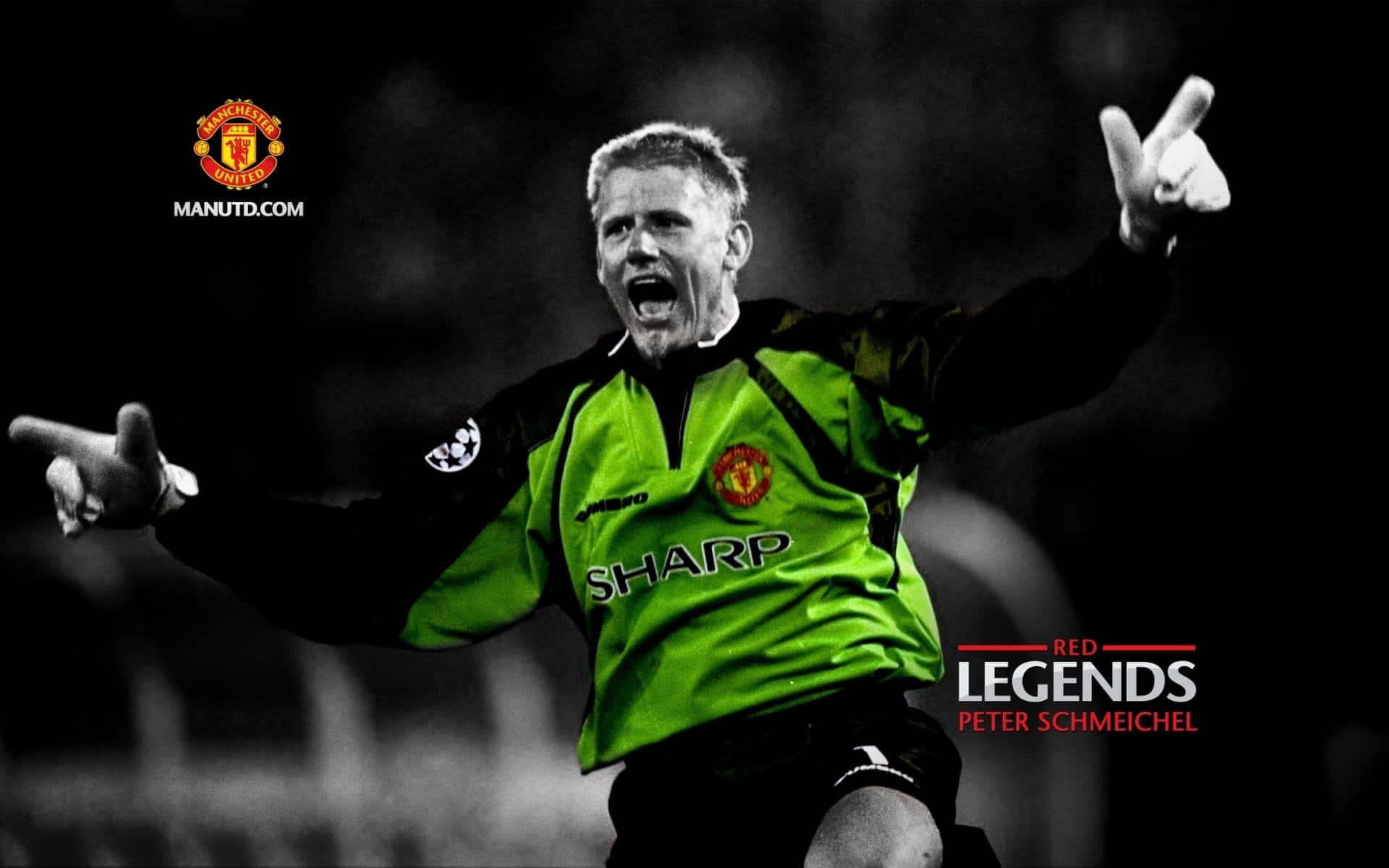 Peter Schmeichel Red Legends Manchester United Poster Background
