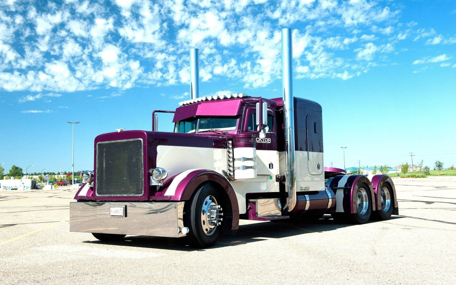 Peterbilt Exploring The Open Road Background