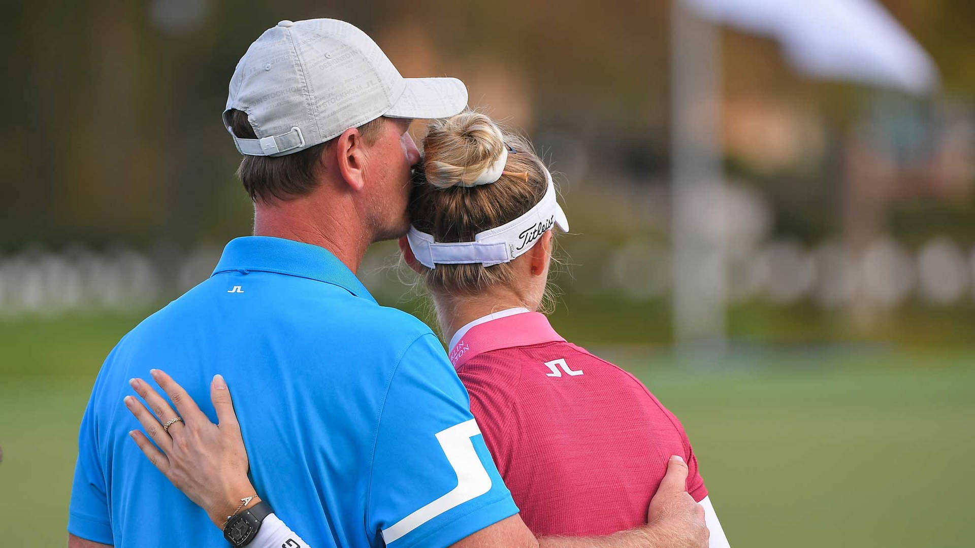 Petr Korda And Daughter Hugging