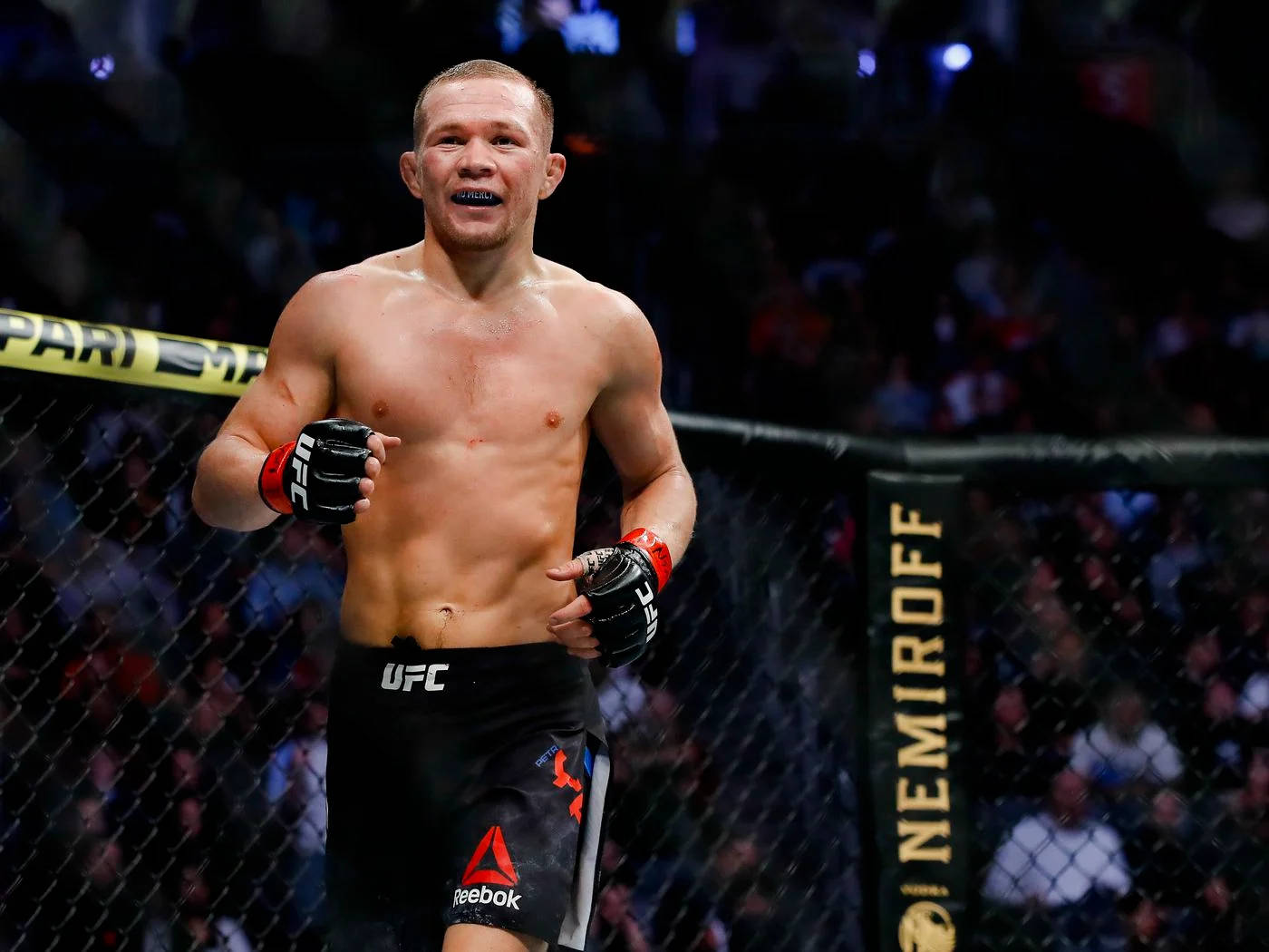 Petr Yan Smiling In The Ring