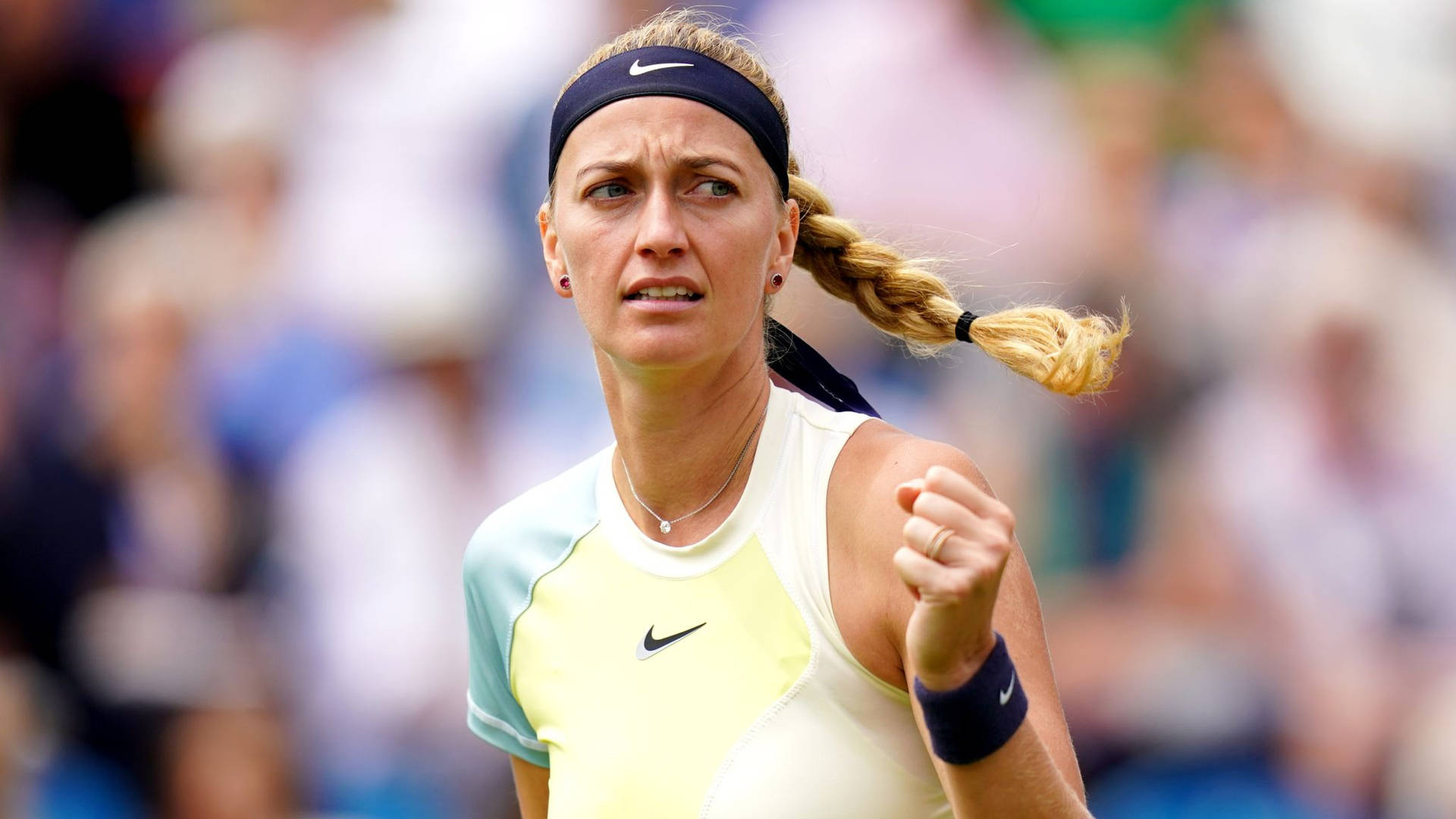 Petra Kvitova Close-up Fist Pump