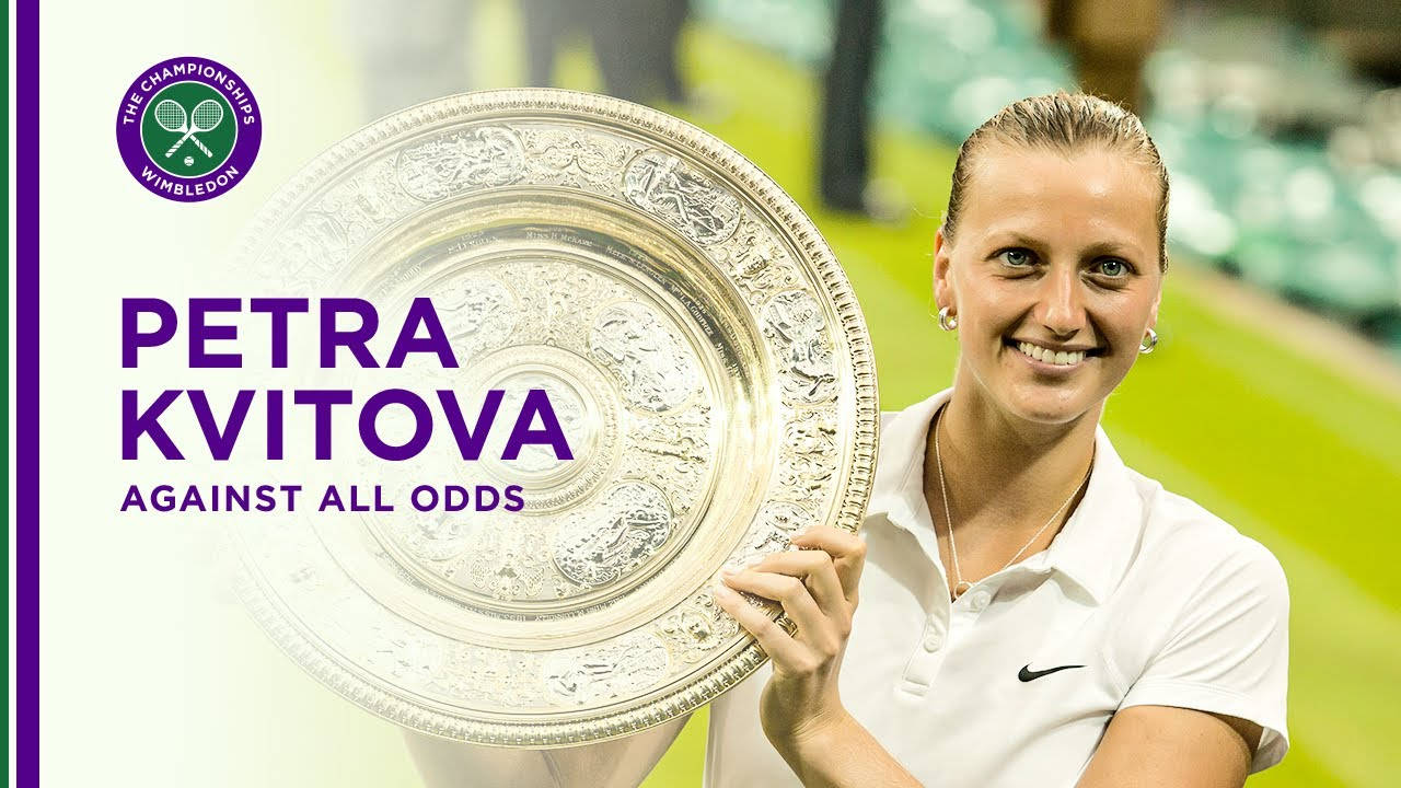 Petra Kvitova Wimbledon Trophy Background