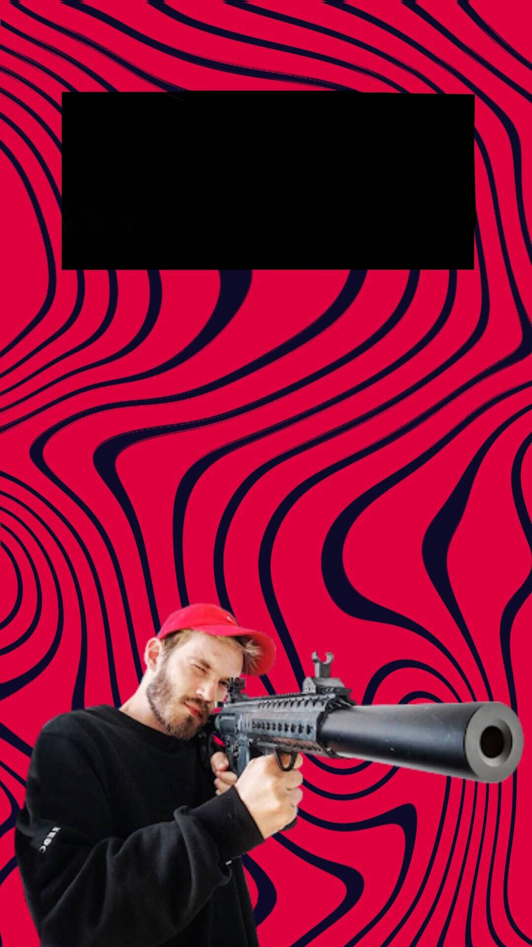 Pewdiepie Ready For Action! Background