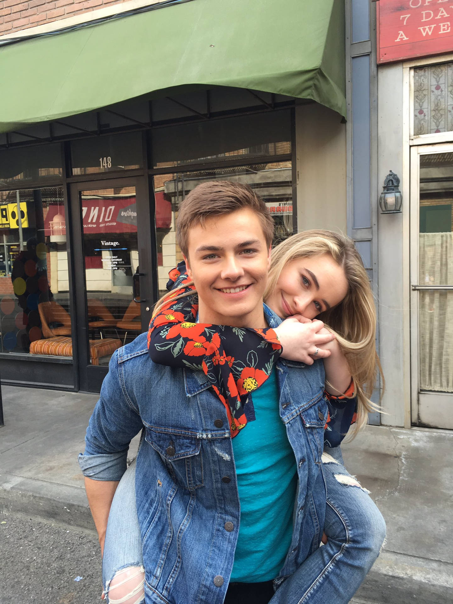 Peyton Meyer And Sabrina Carpenter Background