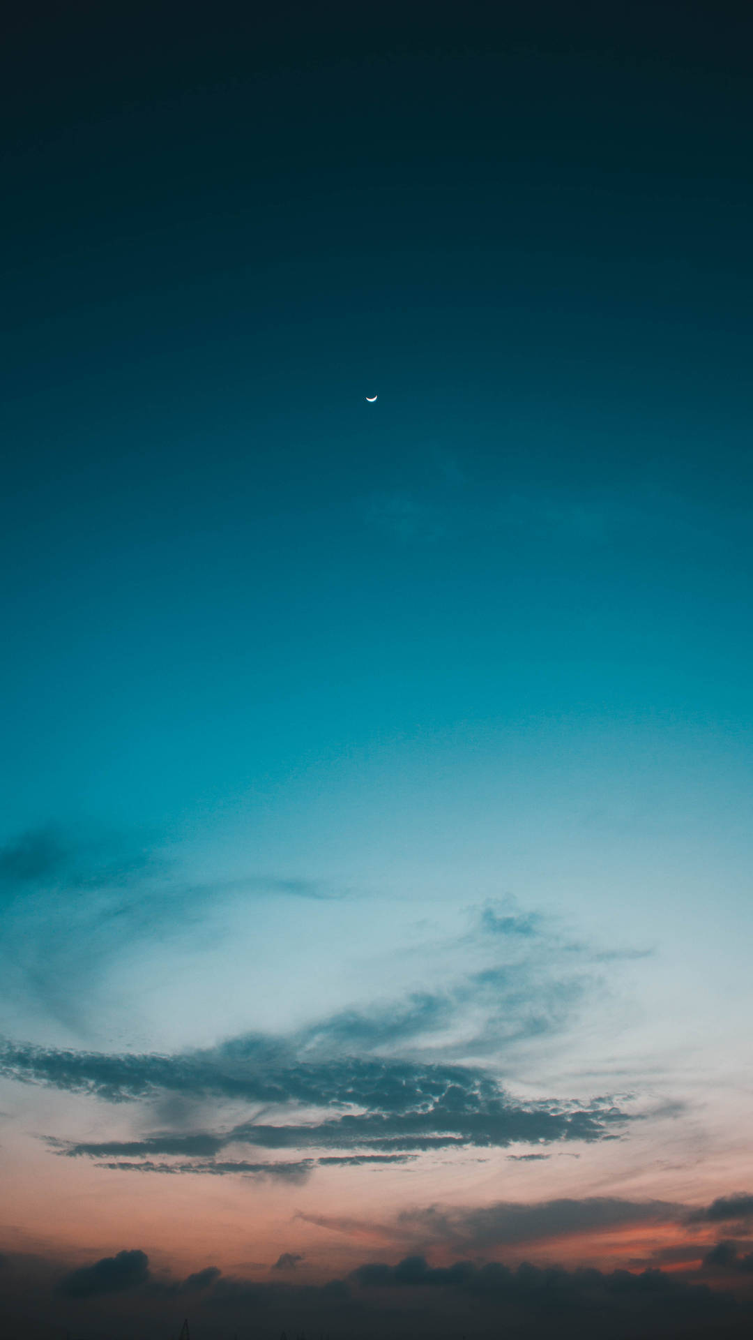 Pfp Aesthetic Blue Sunset Sky Background