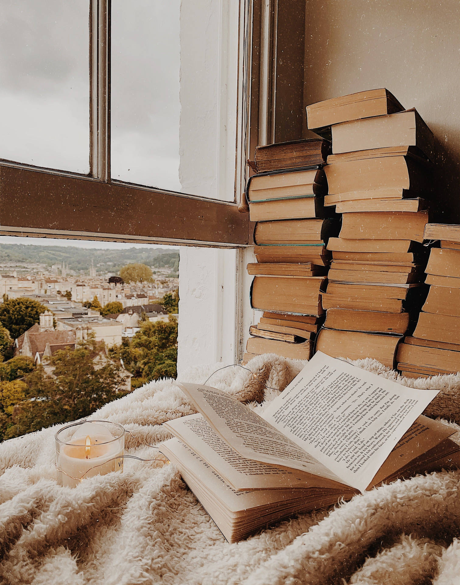 Pfp Aesthetic Reading Nook By Window Background