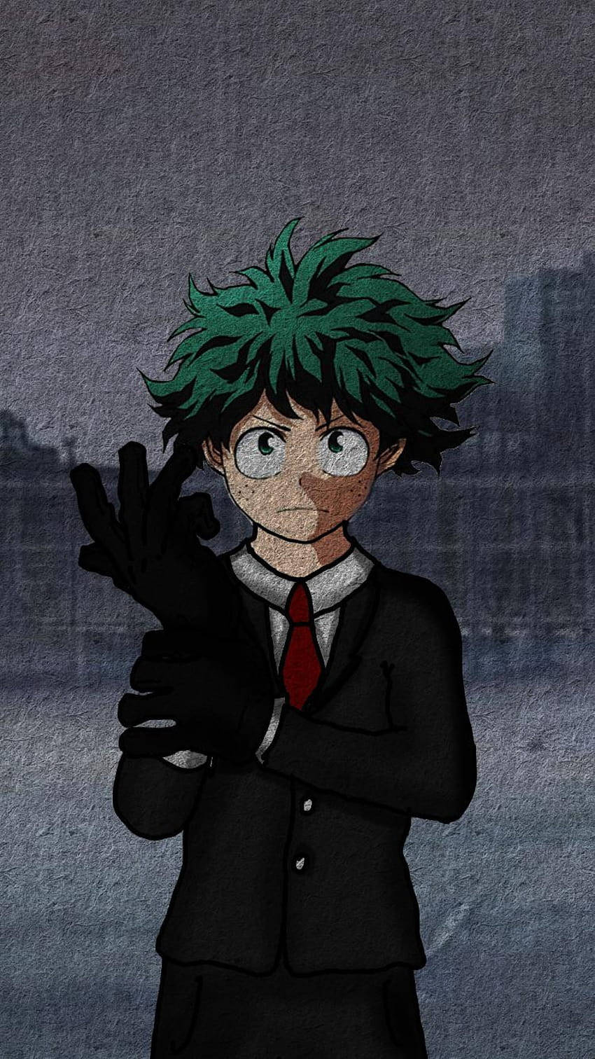 Pfp For Discord Determined Izuku Midoriya Background