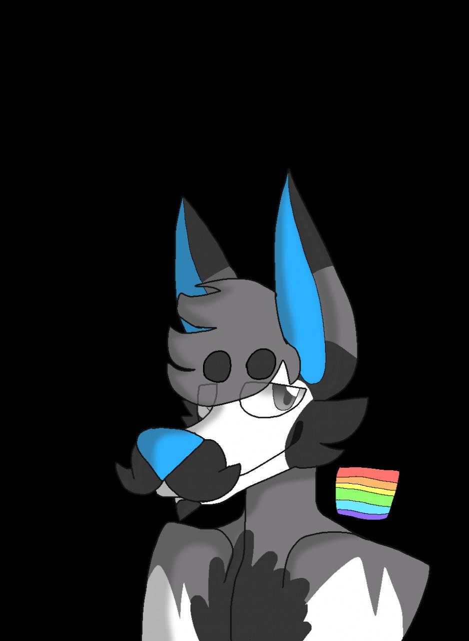 Pfp For Discord Furry Creature With Rainbow Flag