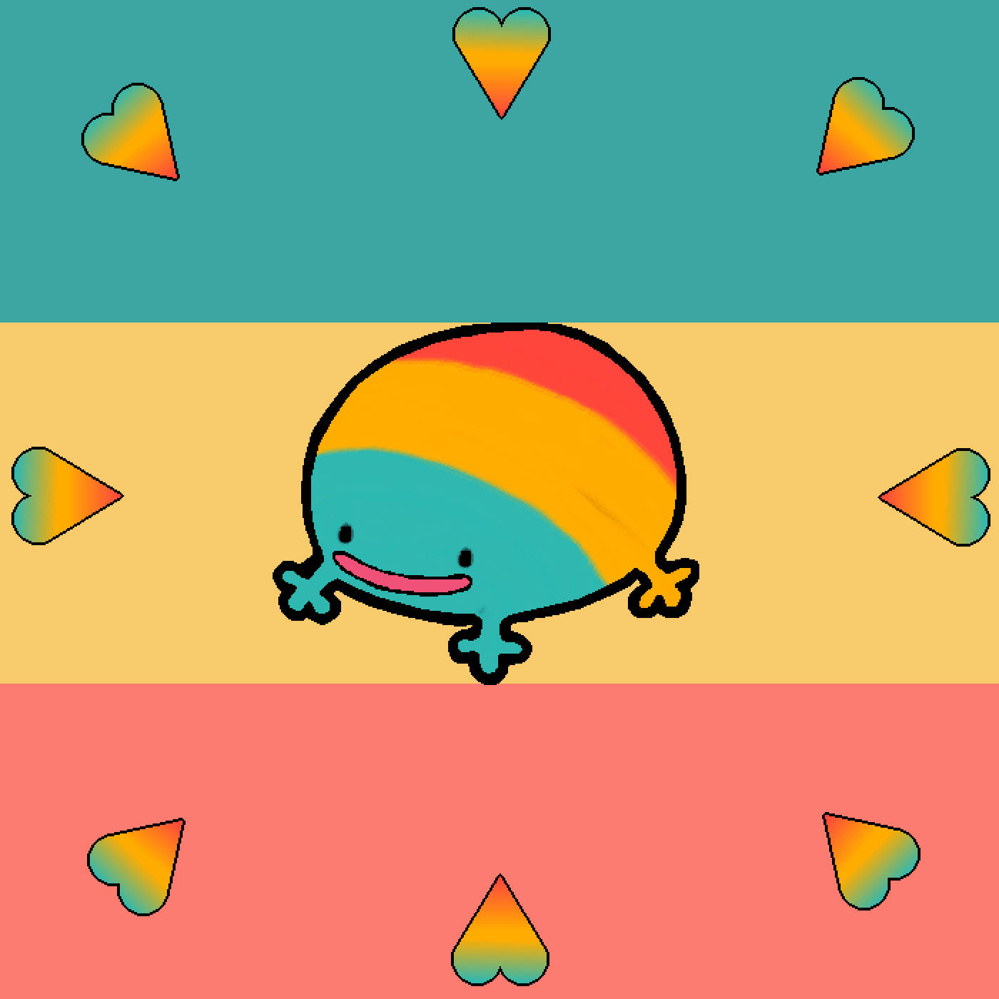 Pfp For Discord Rainbow Hearts