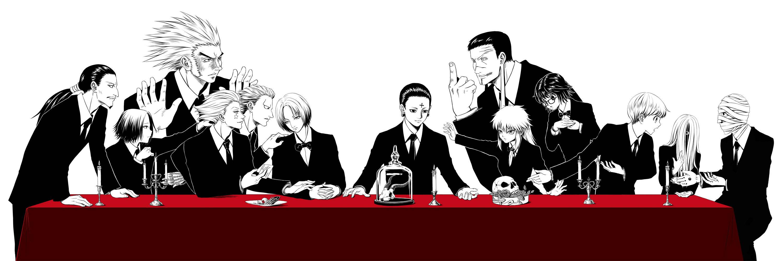 Phantom Troupe On Red Table Background