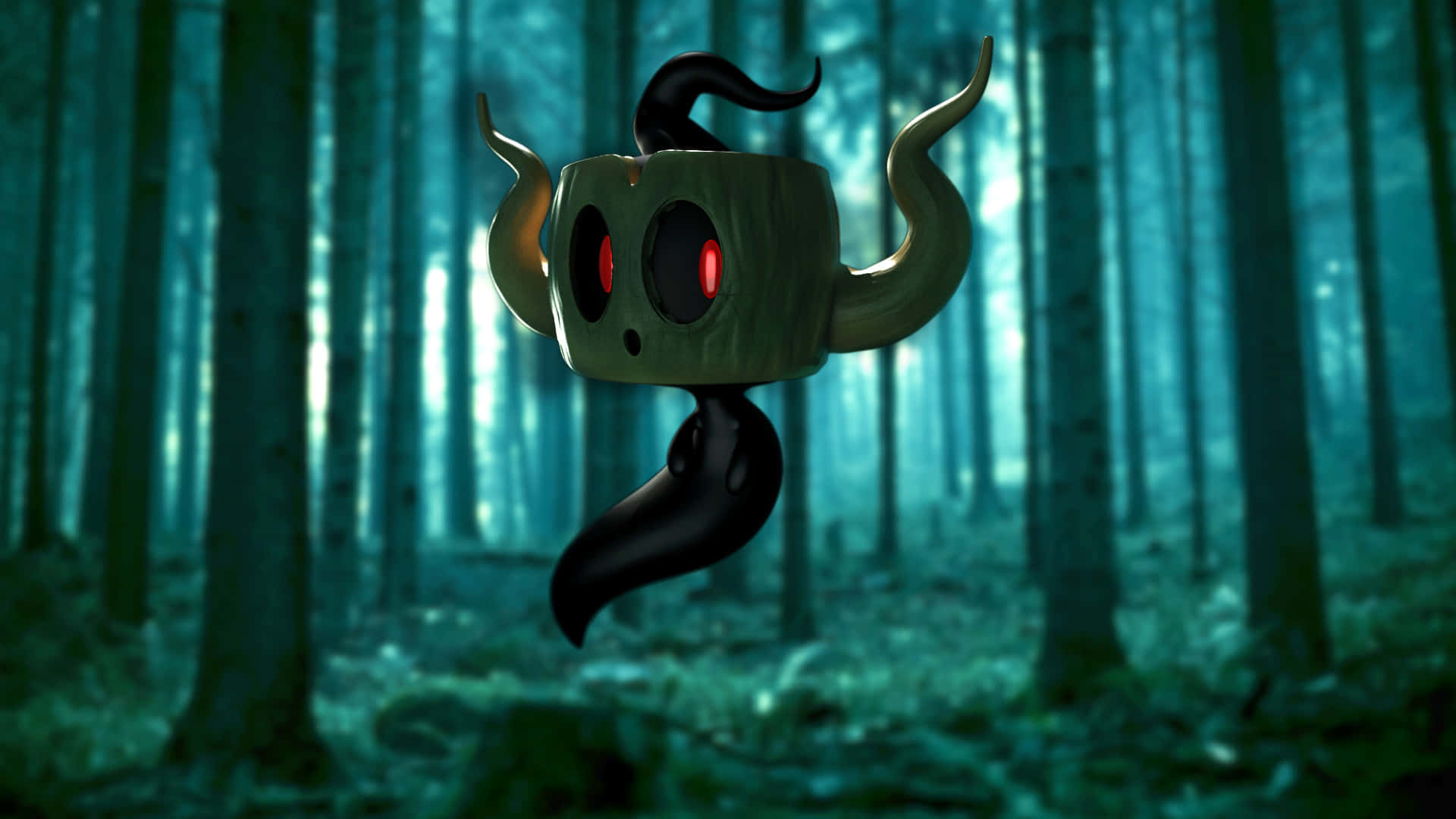 Phantump In The Forest Background