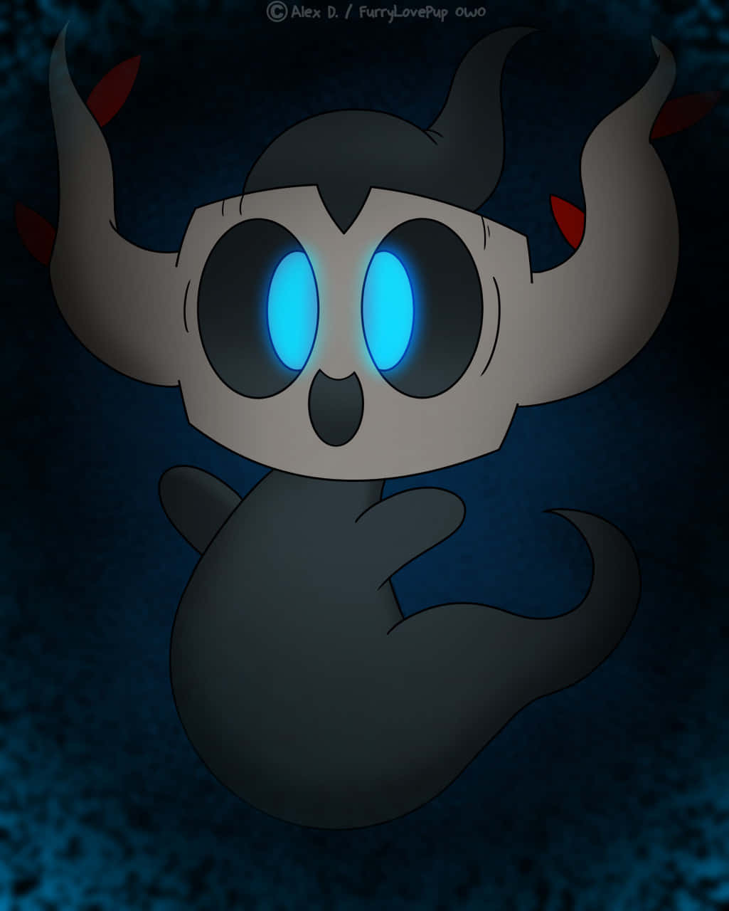 Phantump With Blue Eyes