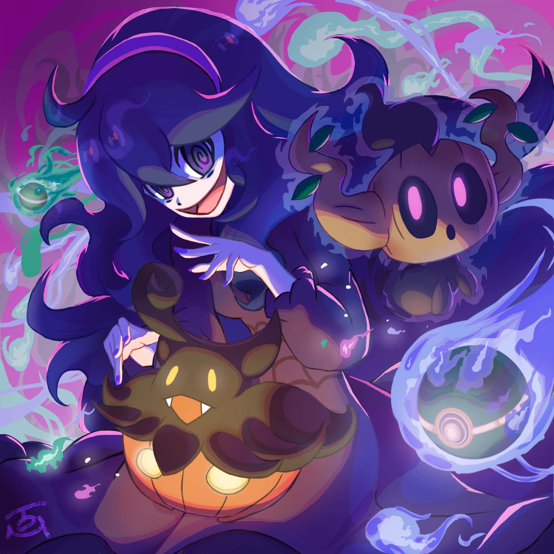 Phantump With Scary Girl Background