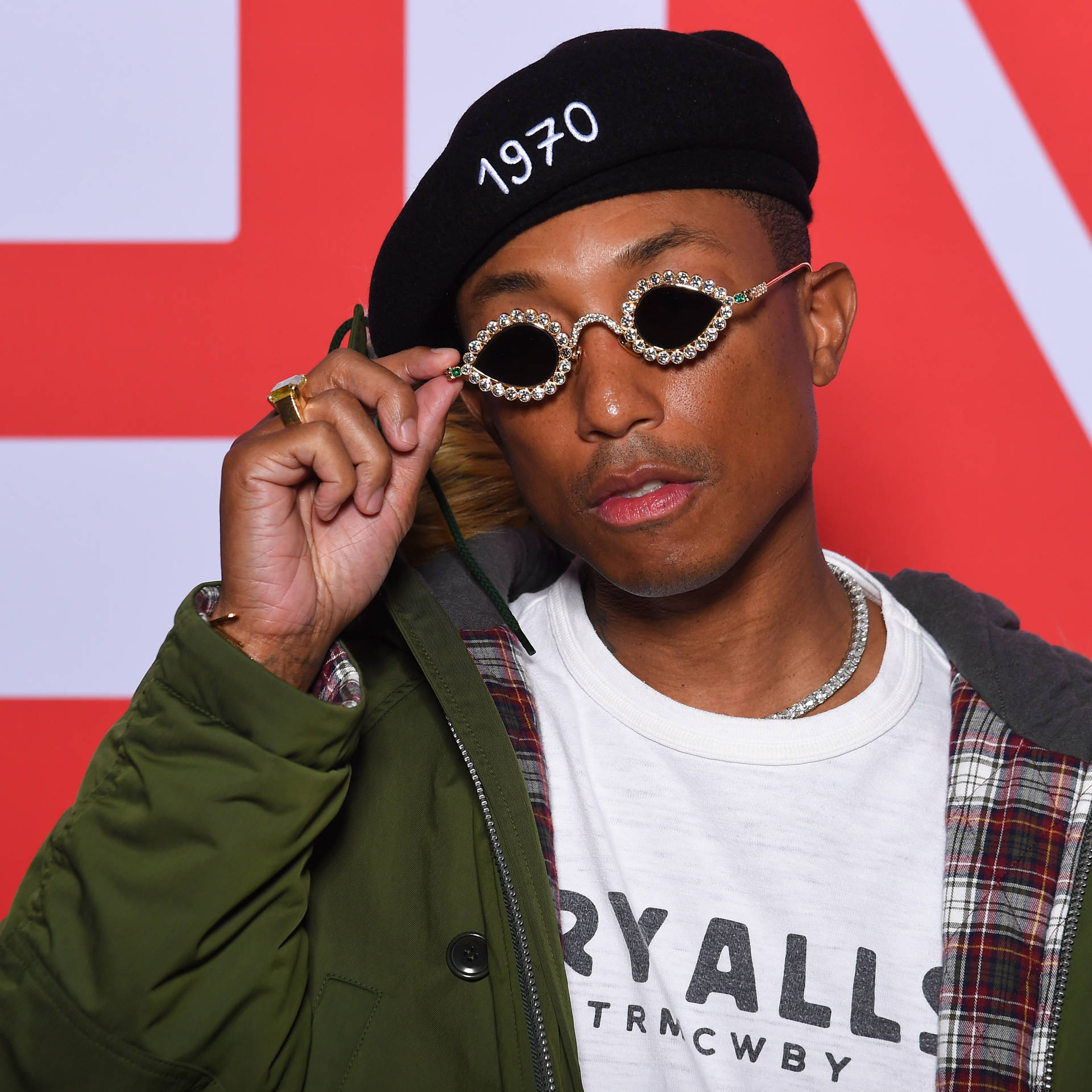 Pharrell Williams Wearing Tiffany & Co. Sunglasses