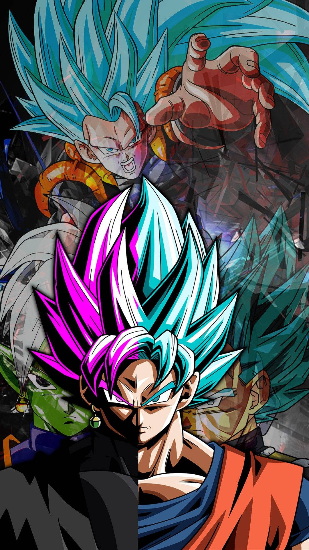 Phases Of Goku Black Iphone Background