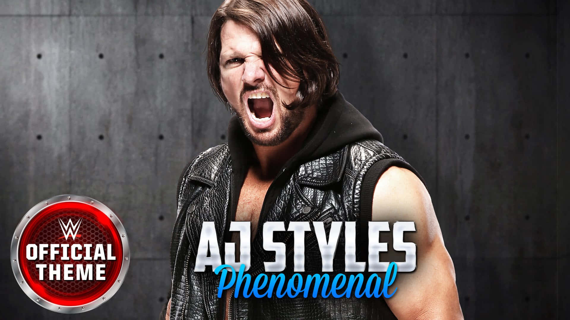 Phenomenal Hair Of Aj Styles Background