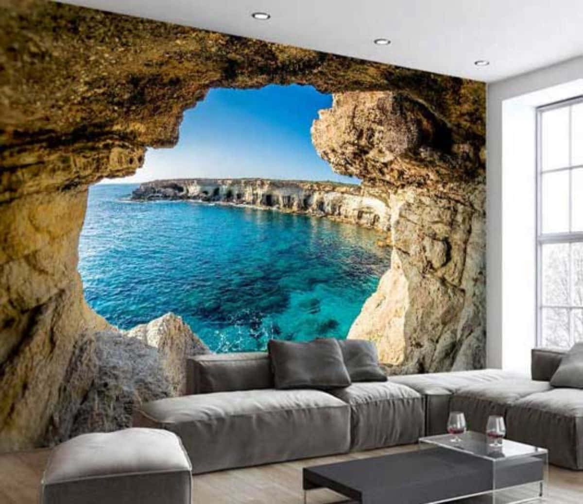 Phenomenal Scenery In Living Room Background