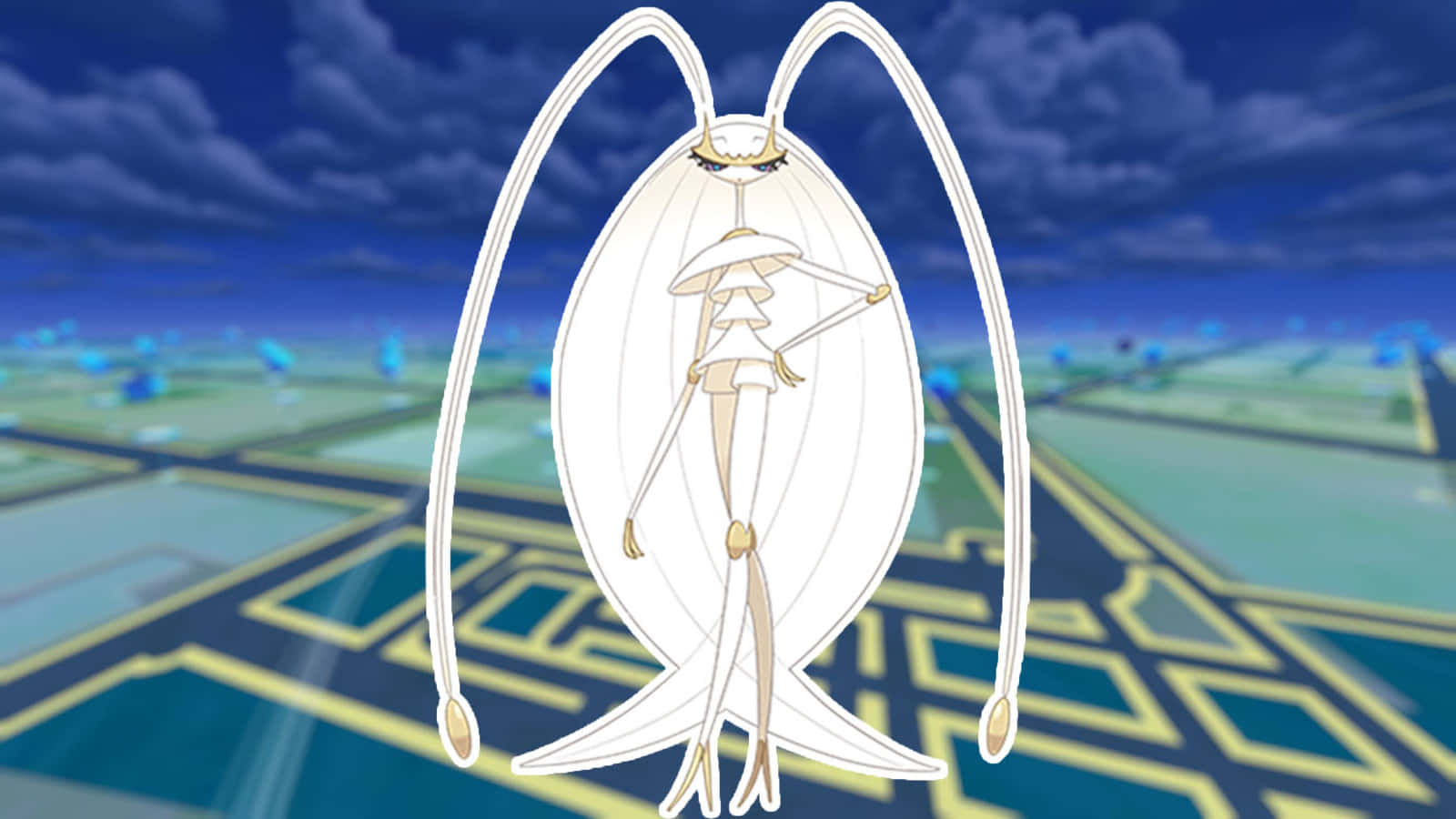 Pheromosa Dark Blue Pokemon Go Background