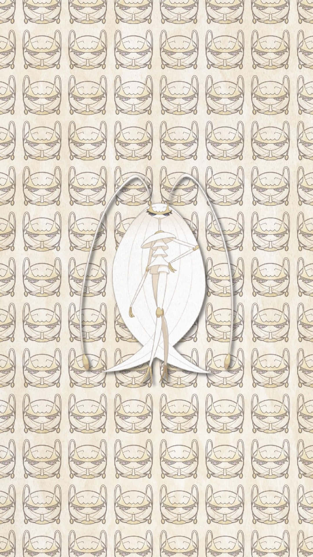 Pheromosa Illustration On Patterned Background