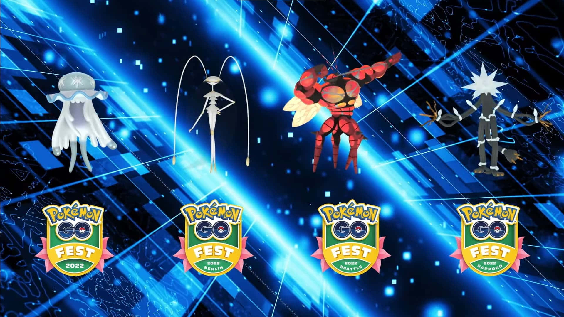 Pheromosa In Pokemon Go Fest Background